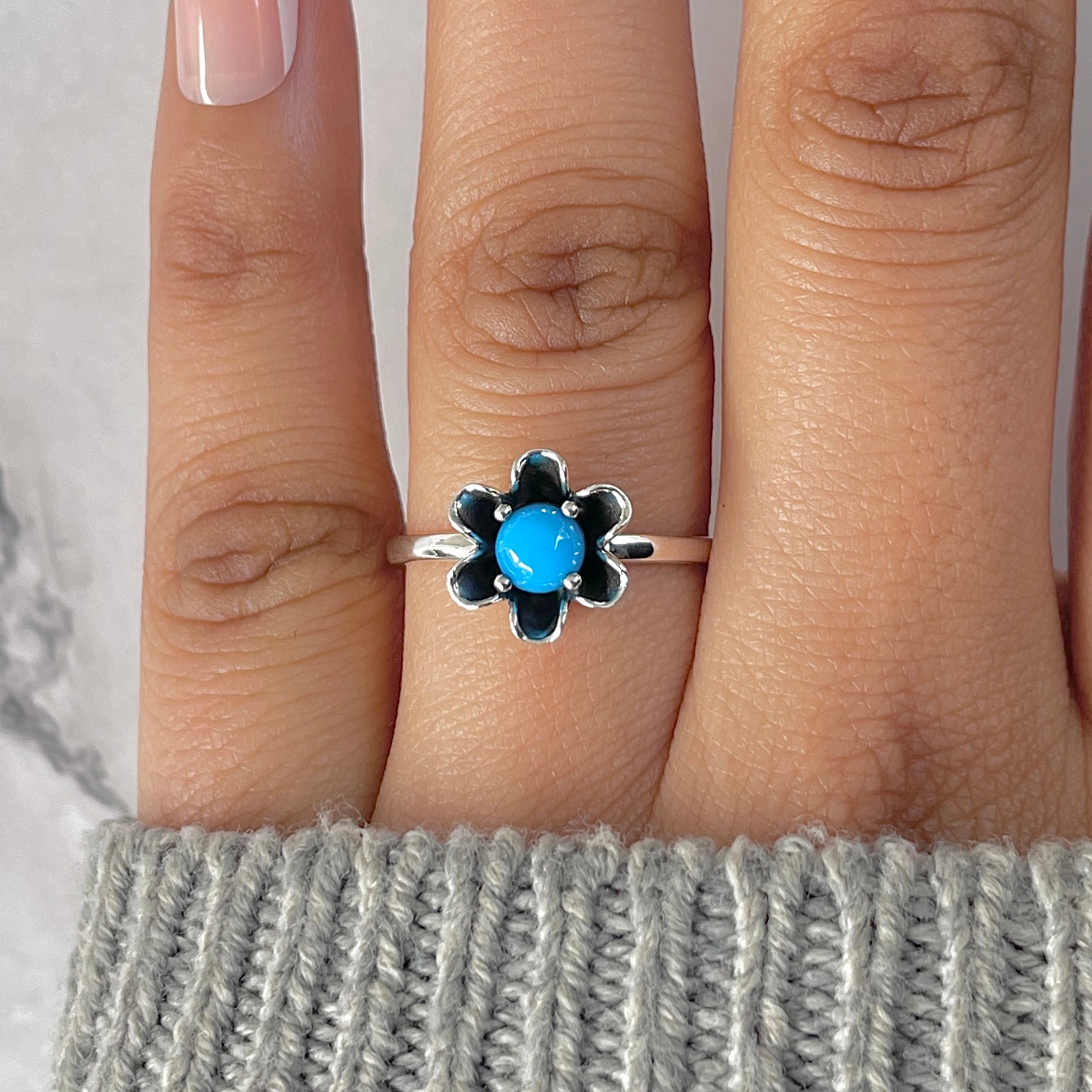 Turquoise Ring-(TRQ-RDR-1408.)