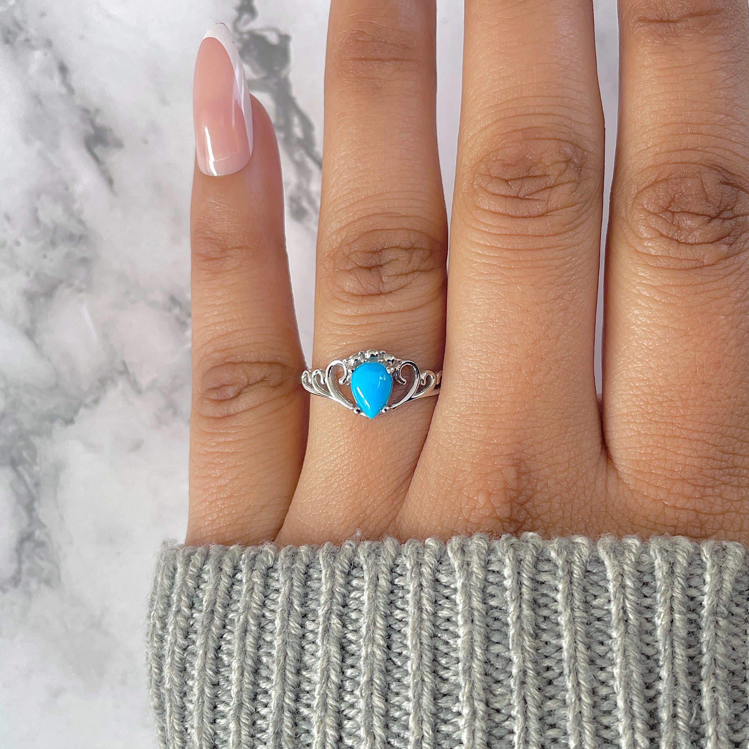 Turquoise Ring-(TRQ-RDR-1409.)