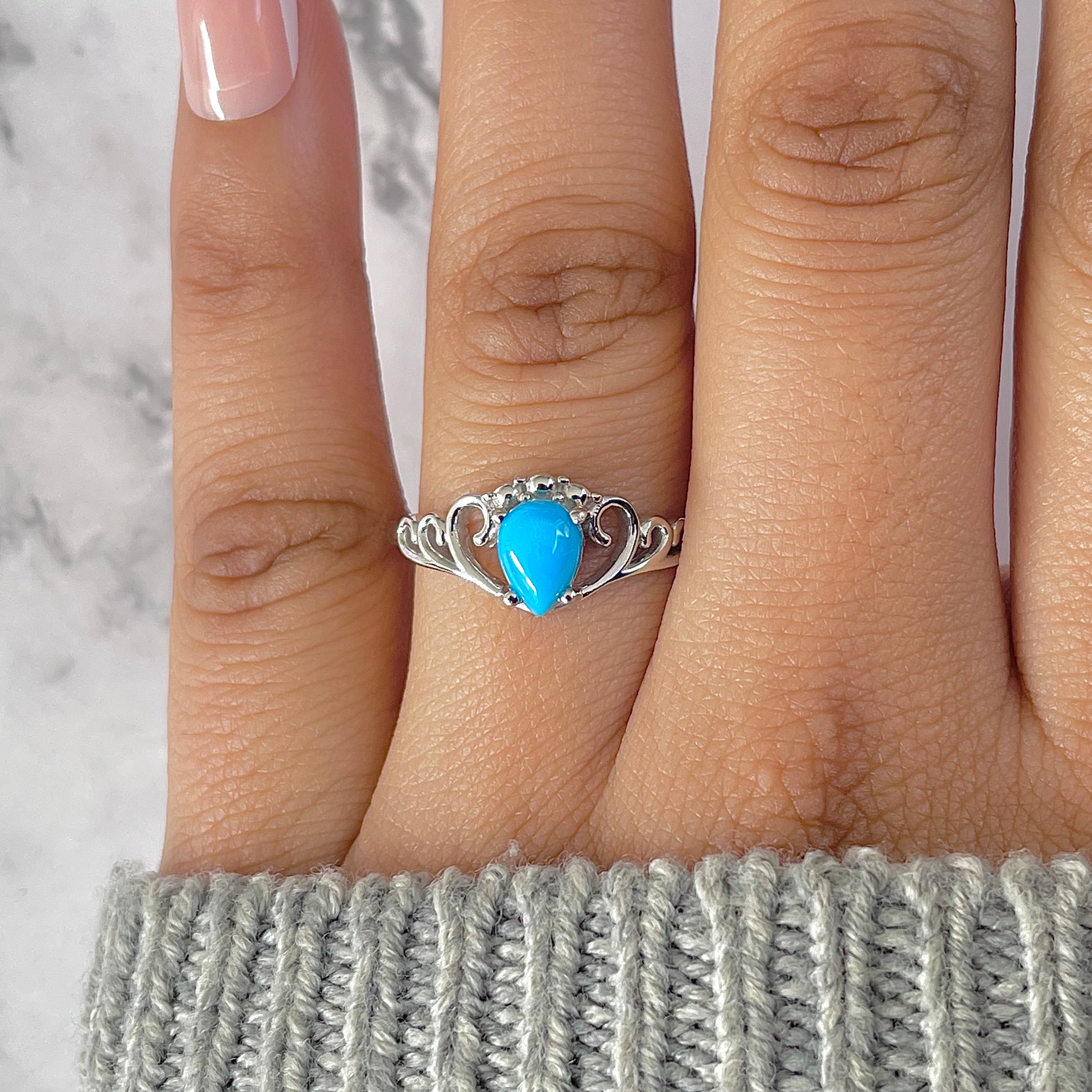 Turquoise Ring-(TRQ-RDR-1409.)