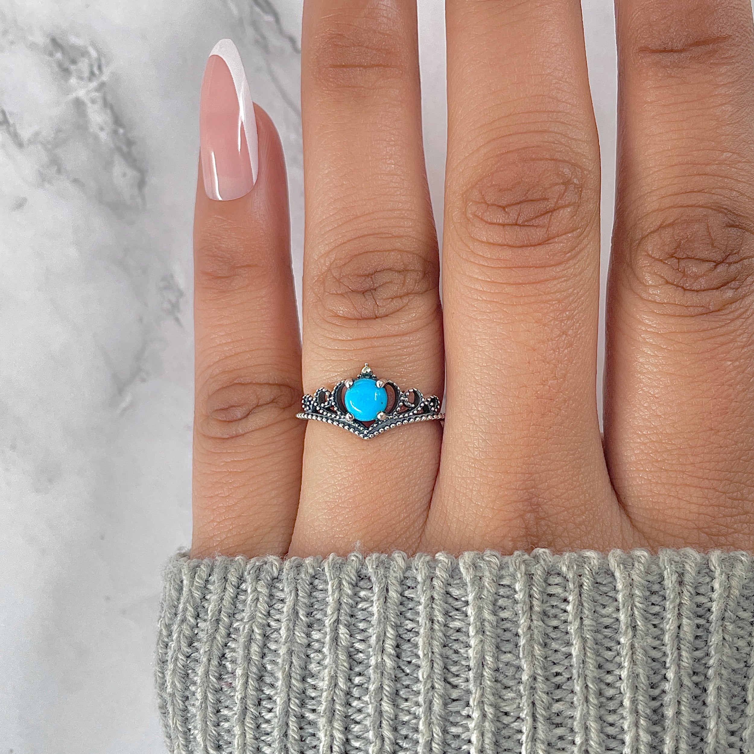Turquoise Ring-(TRQ-RDR-1413.)