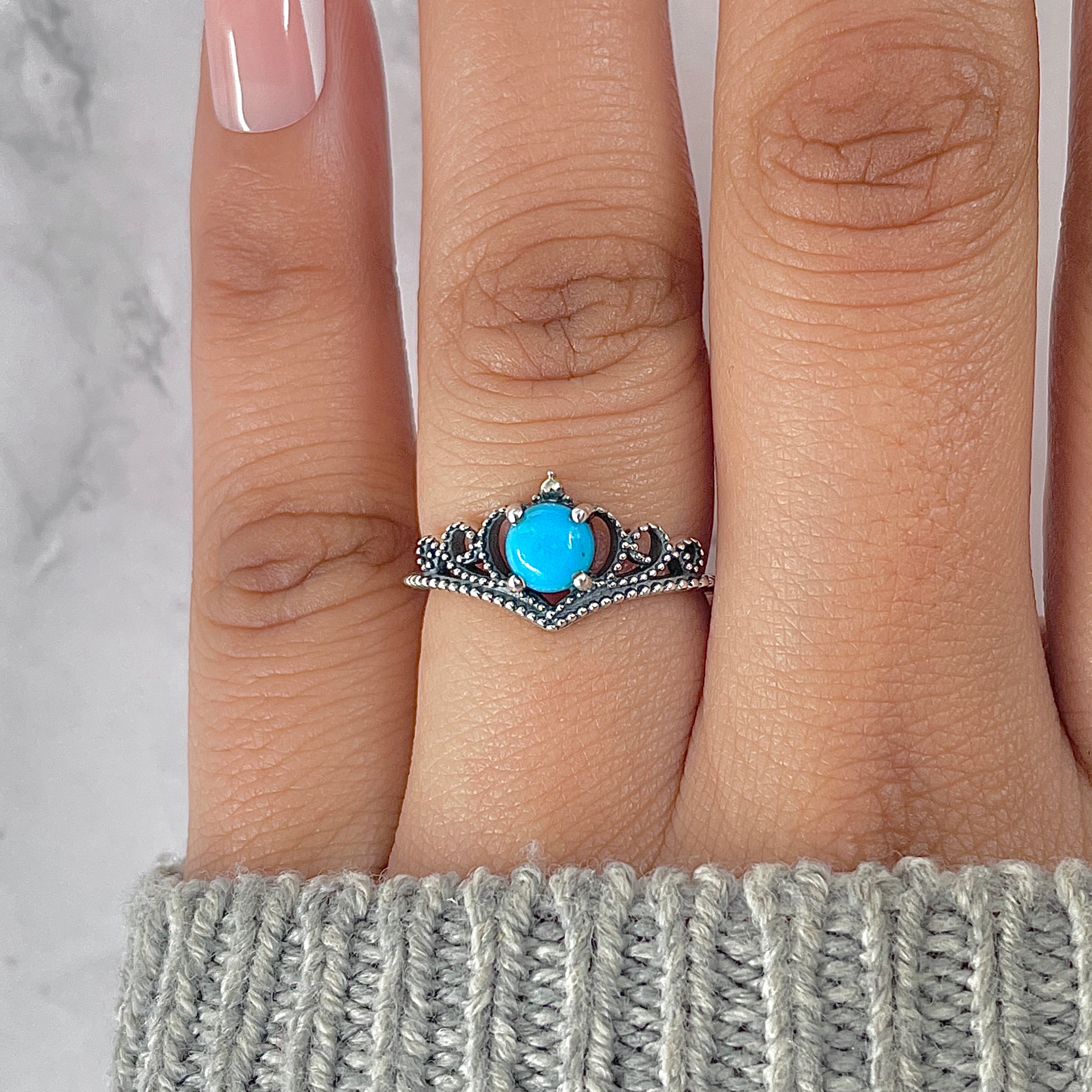 Turquoise Ring-(TRQ-RDR-1413.)
