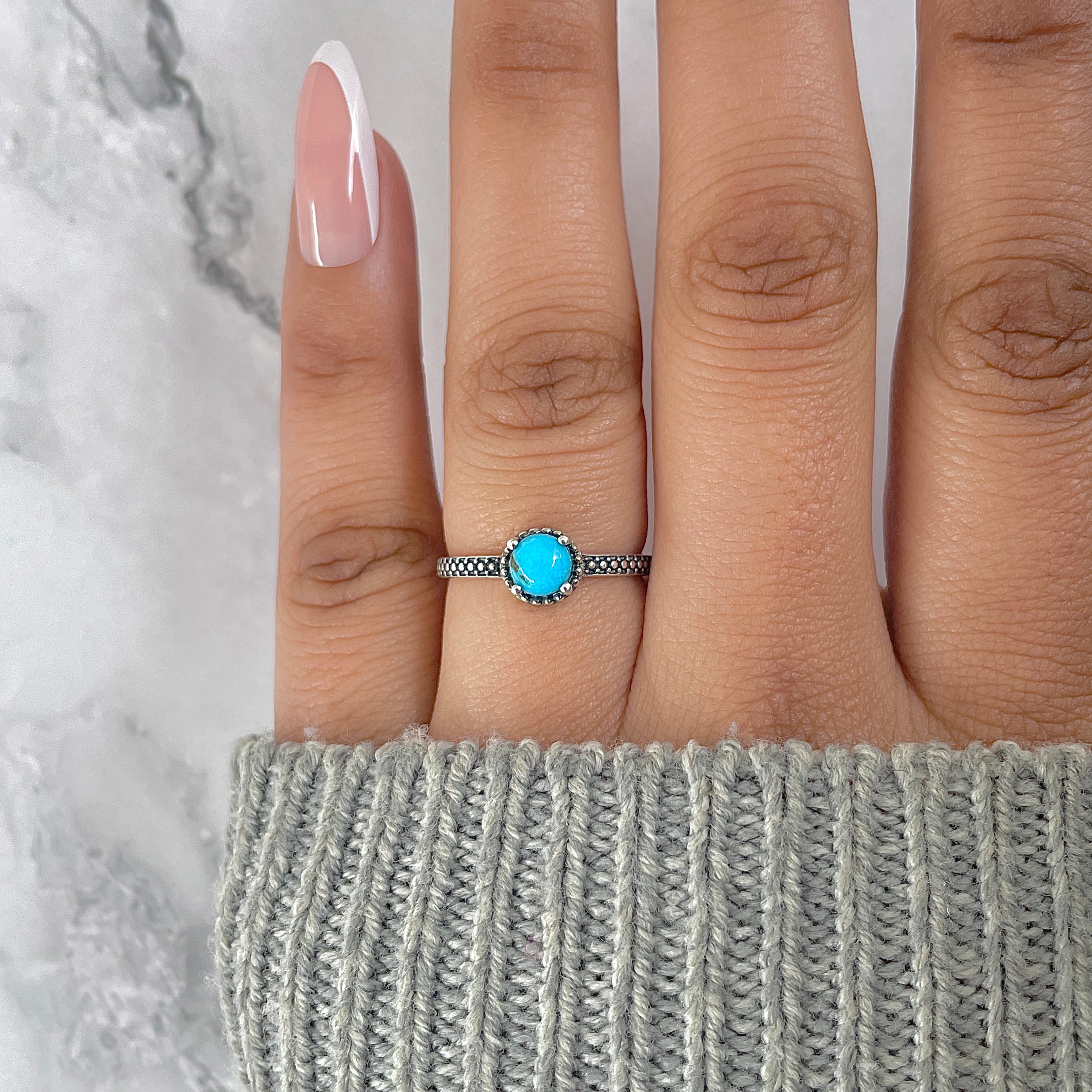 Turquoise Ring-(TRQ-RDR-1416.)