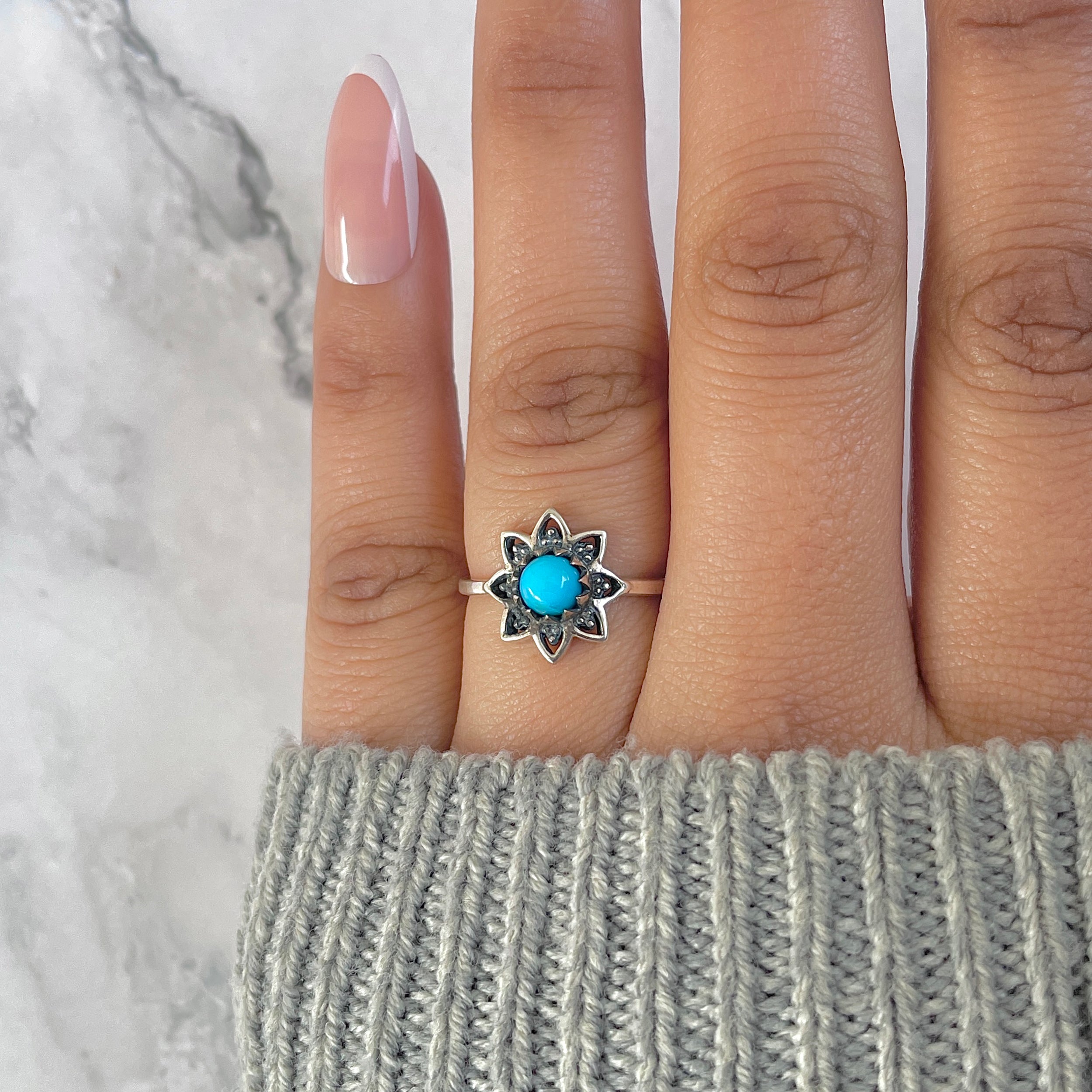 Turquoise Ring-(TRQ-RDR-1424.)