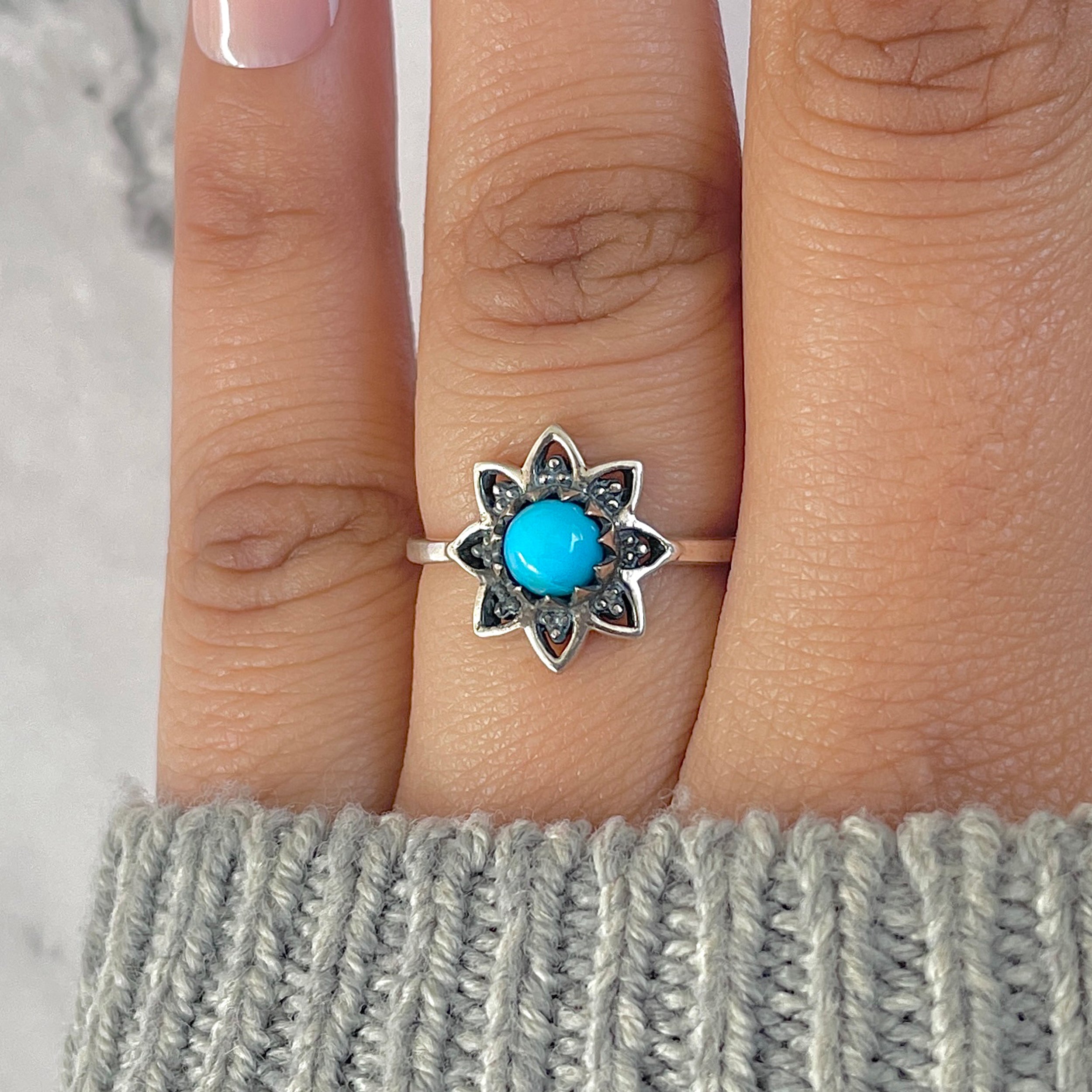 Turquoise Ring-(TRQ-RDR-1424.)