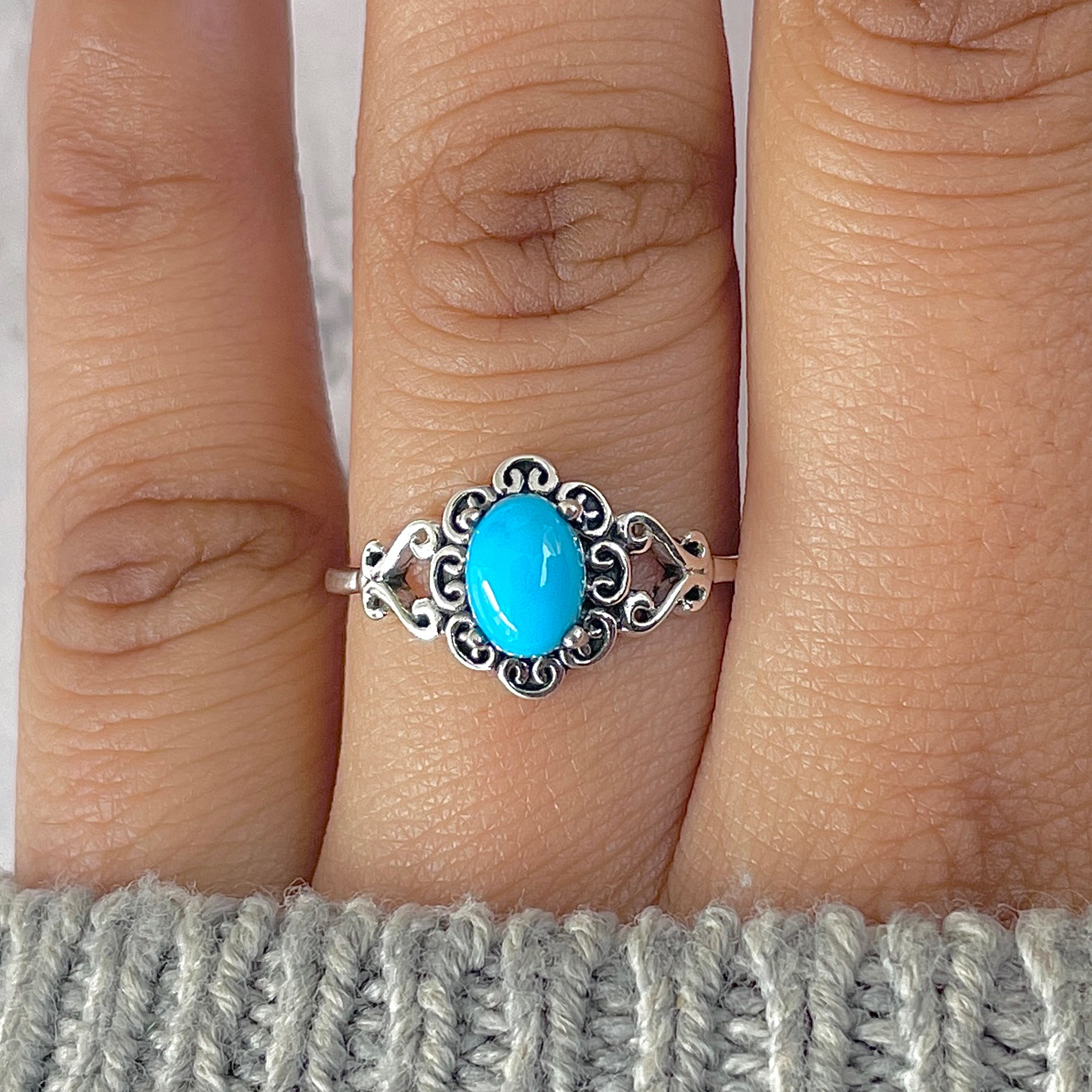 Turquoise Ring-(TRQ-RDR-1437.)