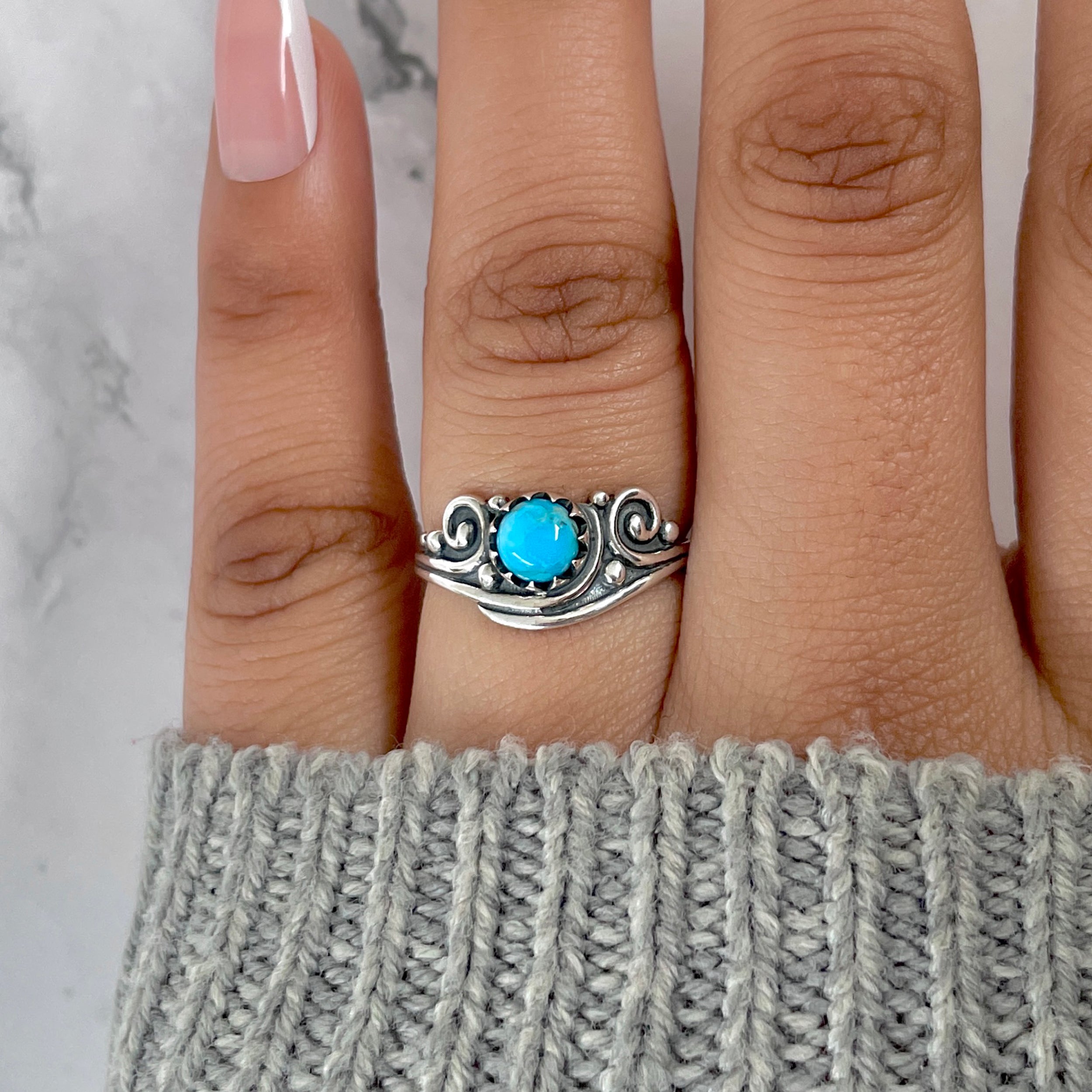 Turquoise Ring-(TRQ-RDR-1443.)