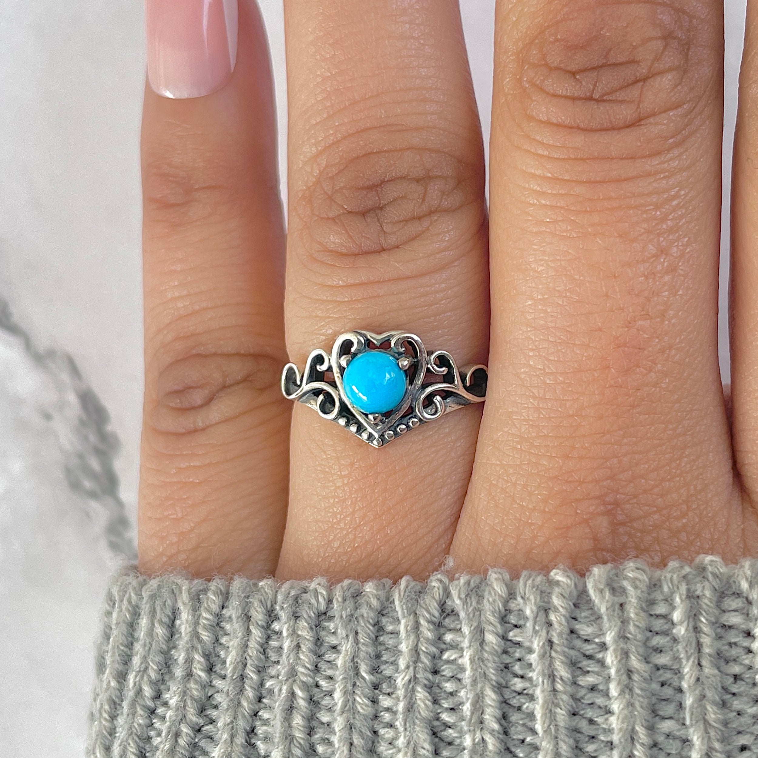 Turquoise Ring-(TRQ-RDR-1457.)