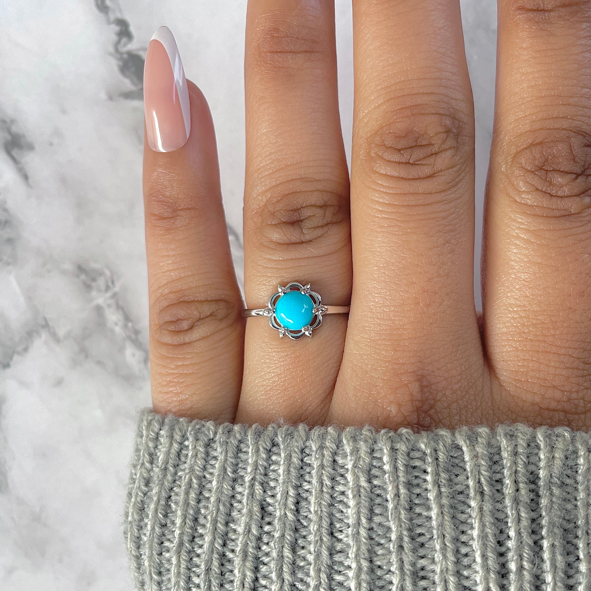 Turquoise Ring-(TRQ-RDR-1460.)