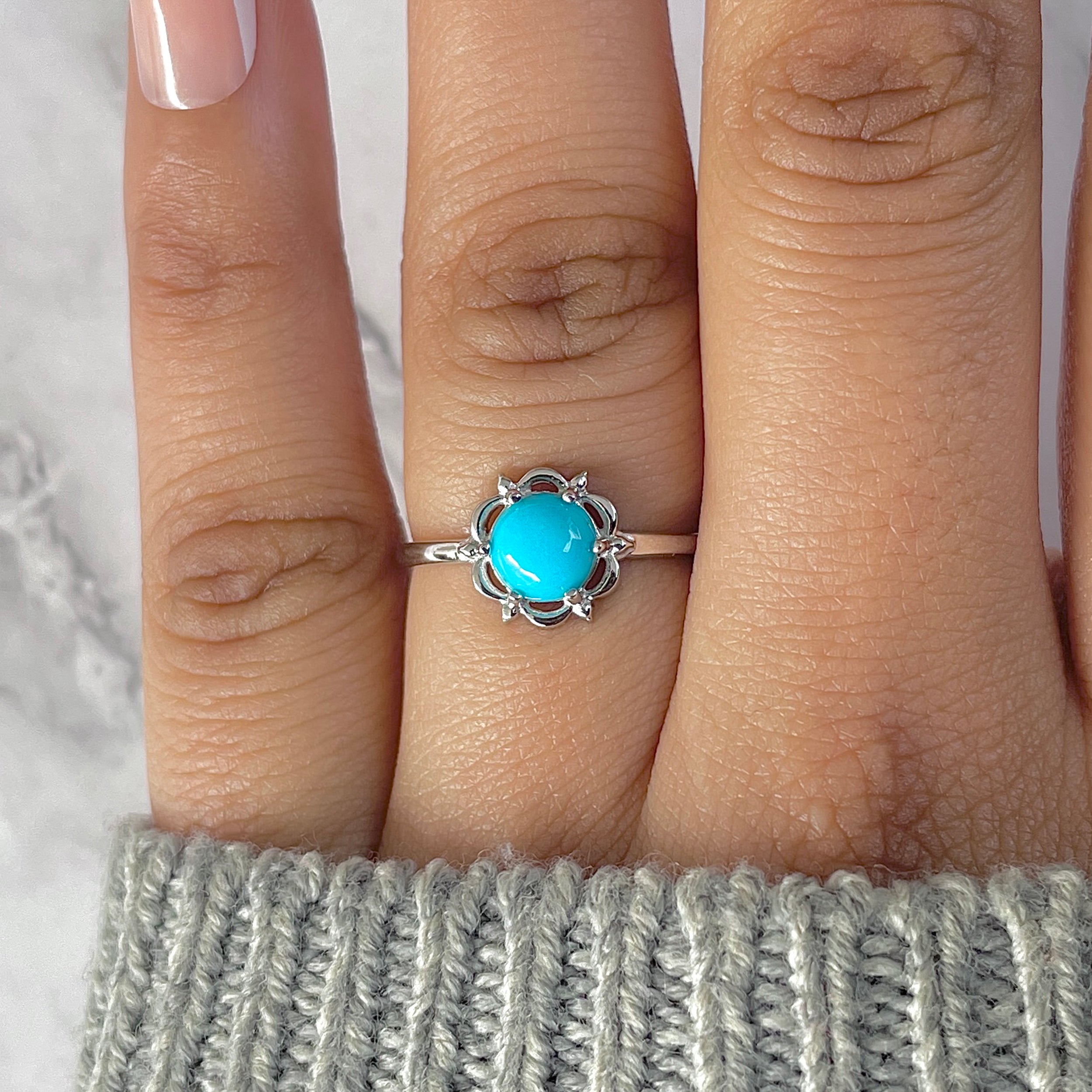 Turquoise Ring-(TRQ-RDR-1460.)