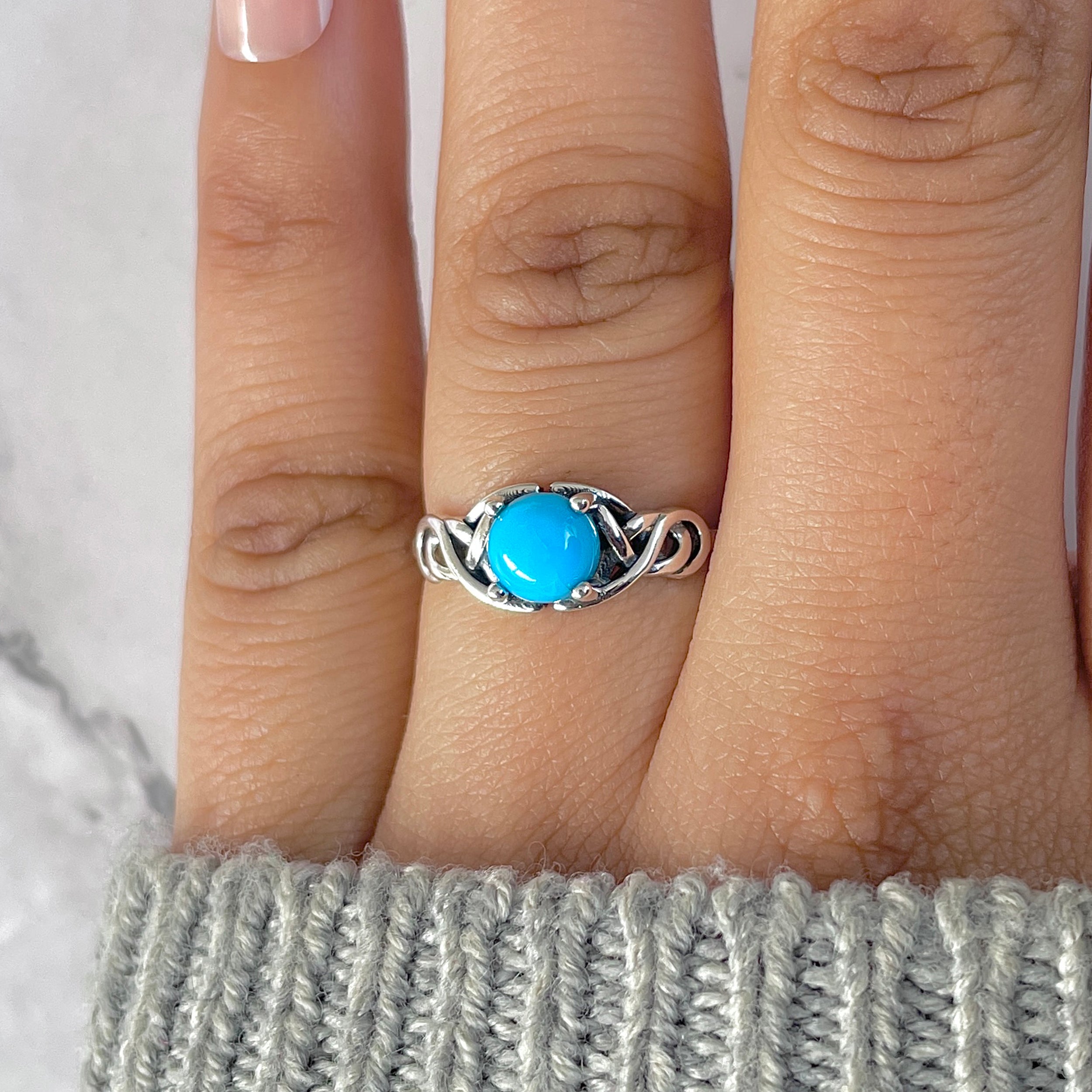 Turquoise Ring-(TRQ-RDR-1491.)