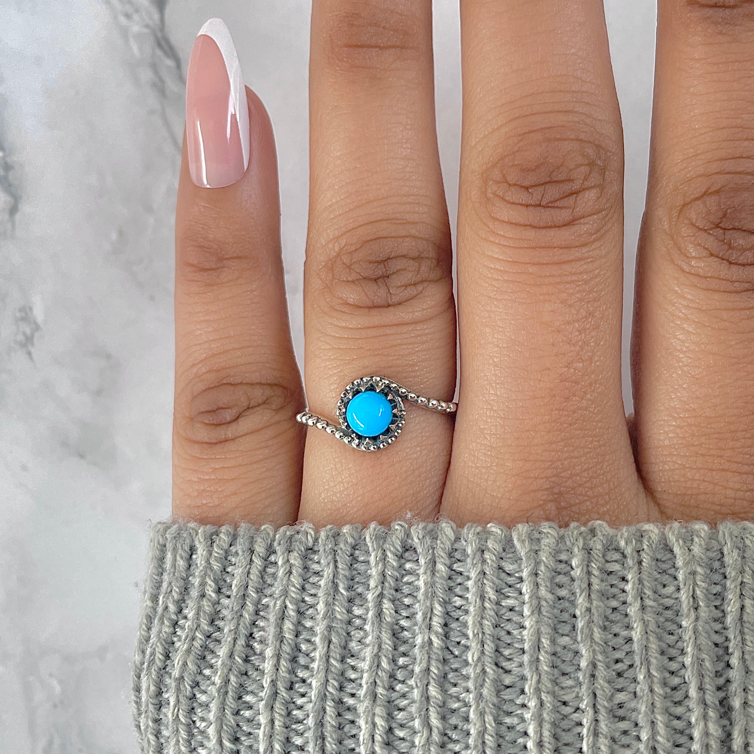 Turquoise Ring-(TRQ-RDR-1516.)