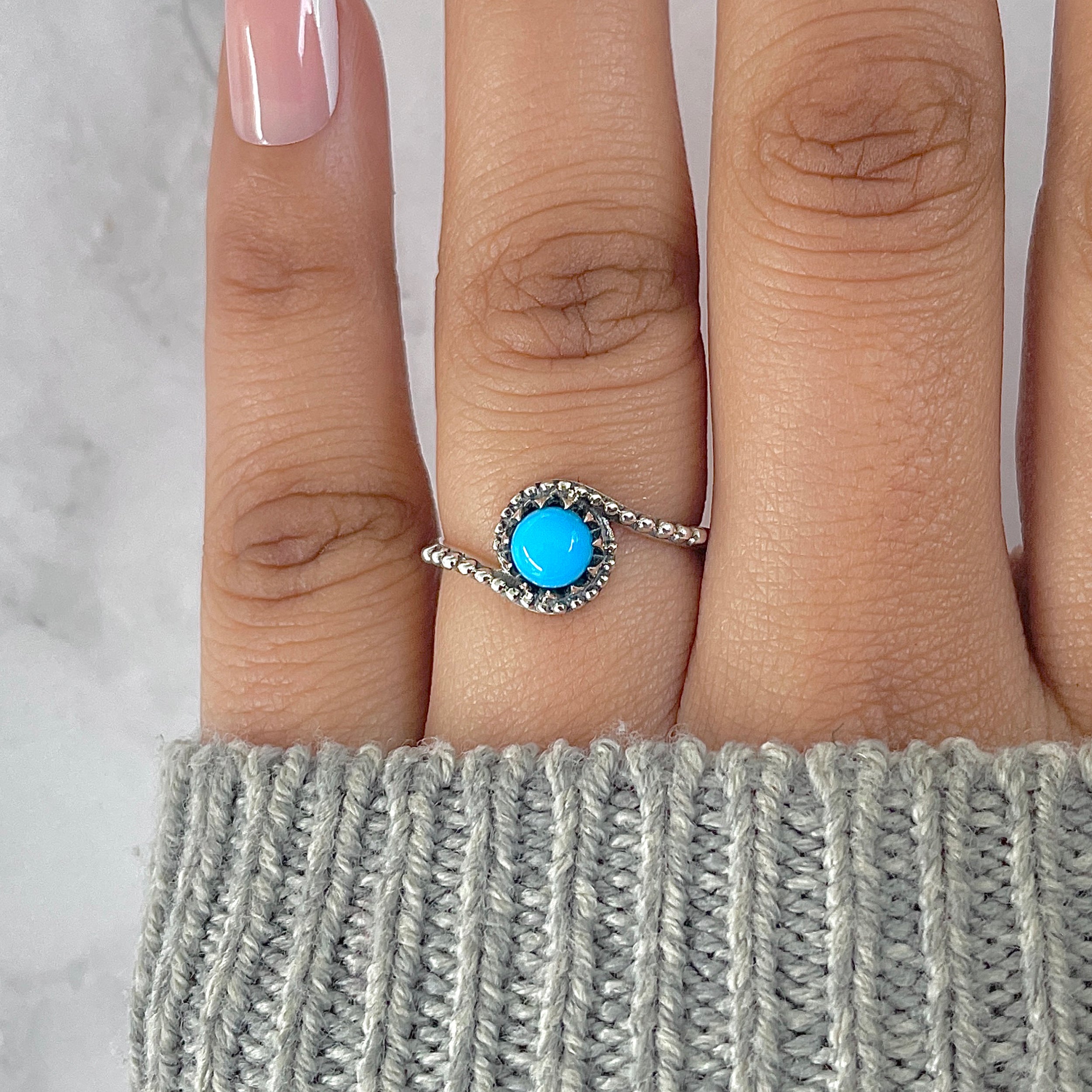 Turquoise Ring-(TRQ-RDR-1516.)