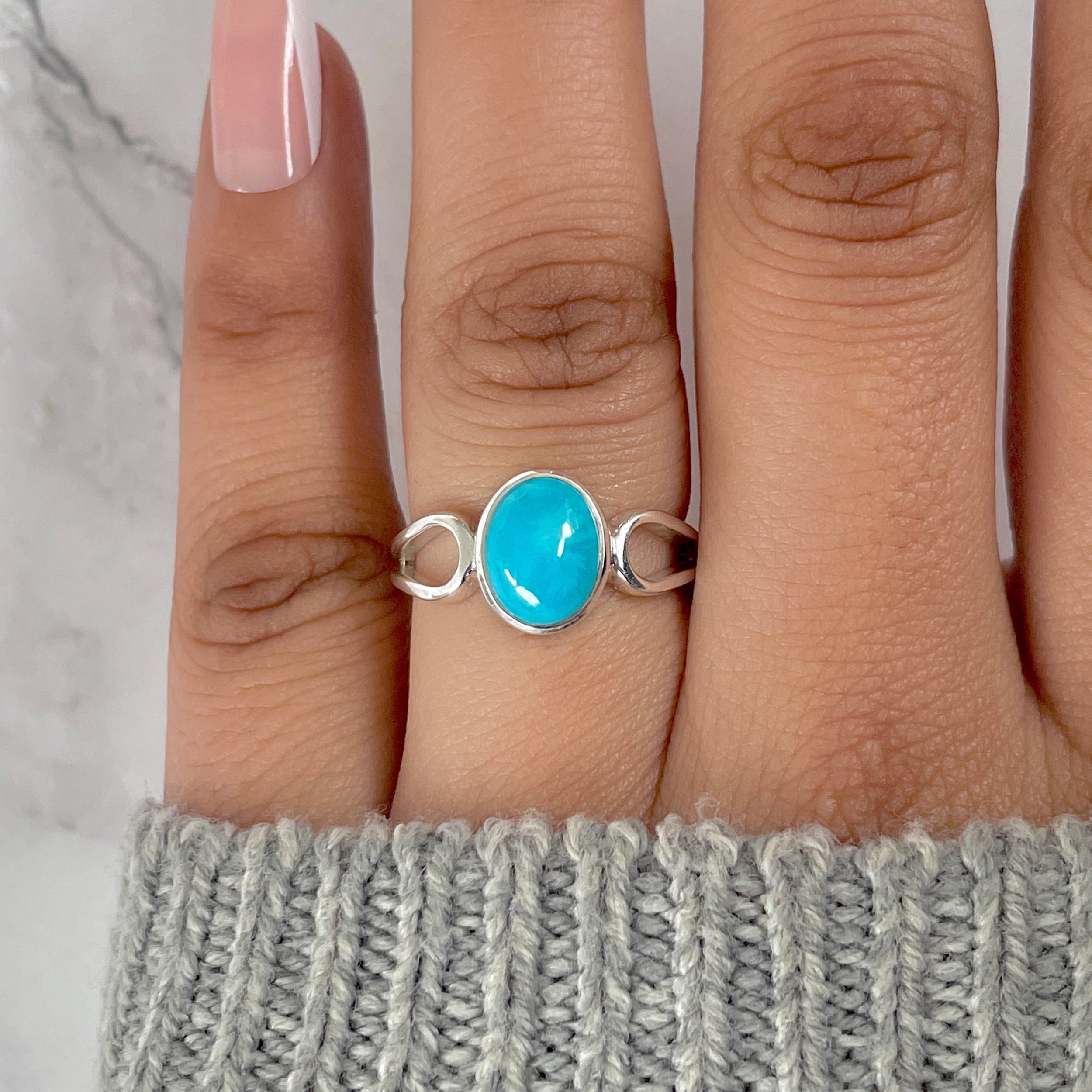 Turquoise Ring-(TRQ-RDR-1583.)