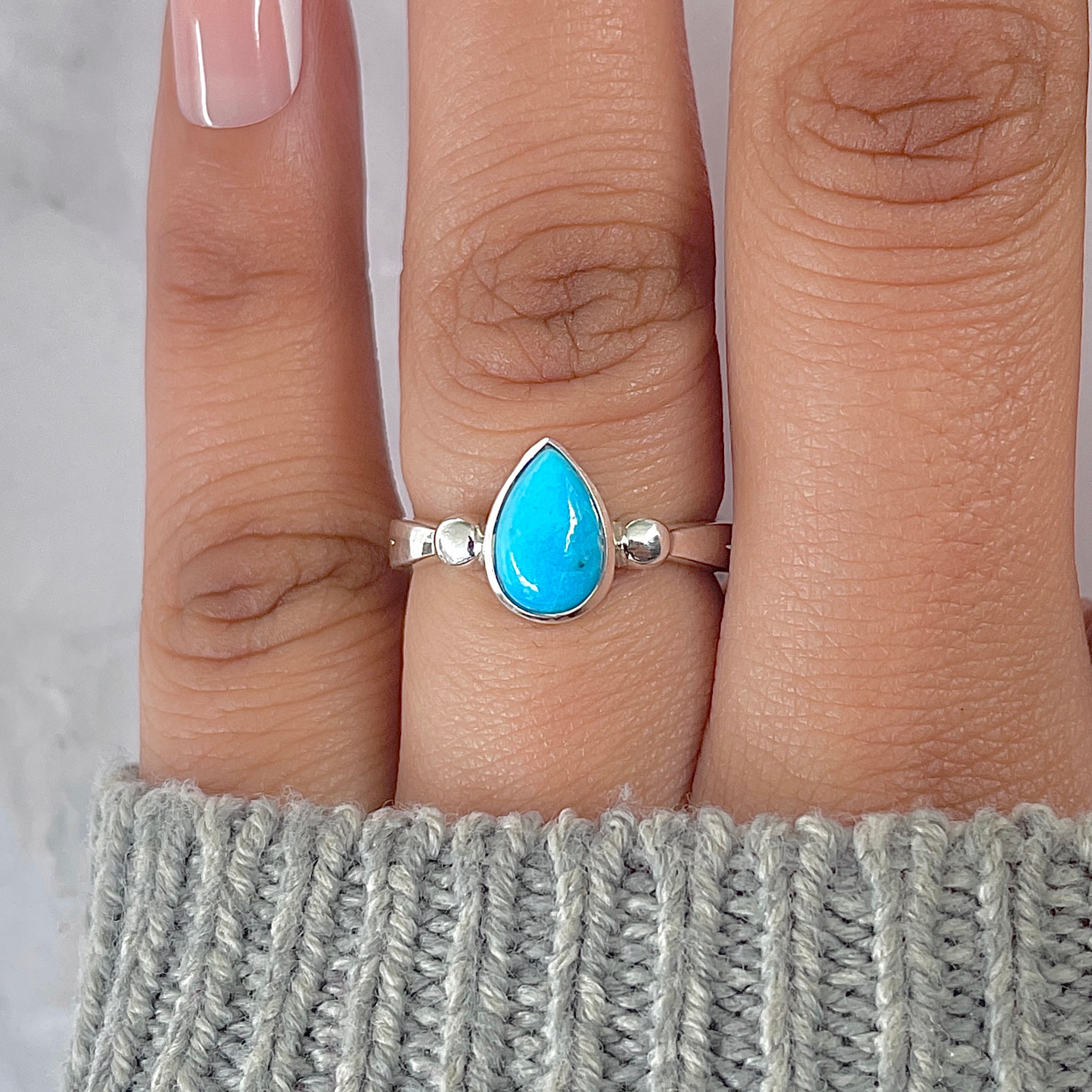 Turquoise Ring-(TRQ-RDR-1598.)