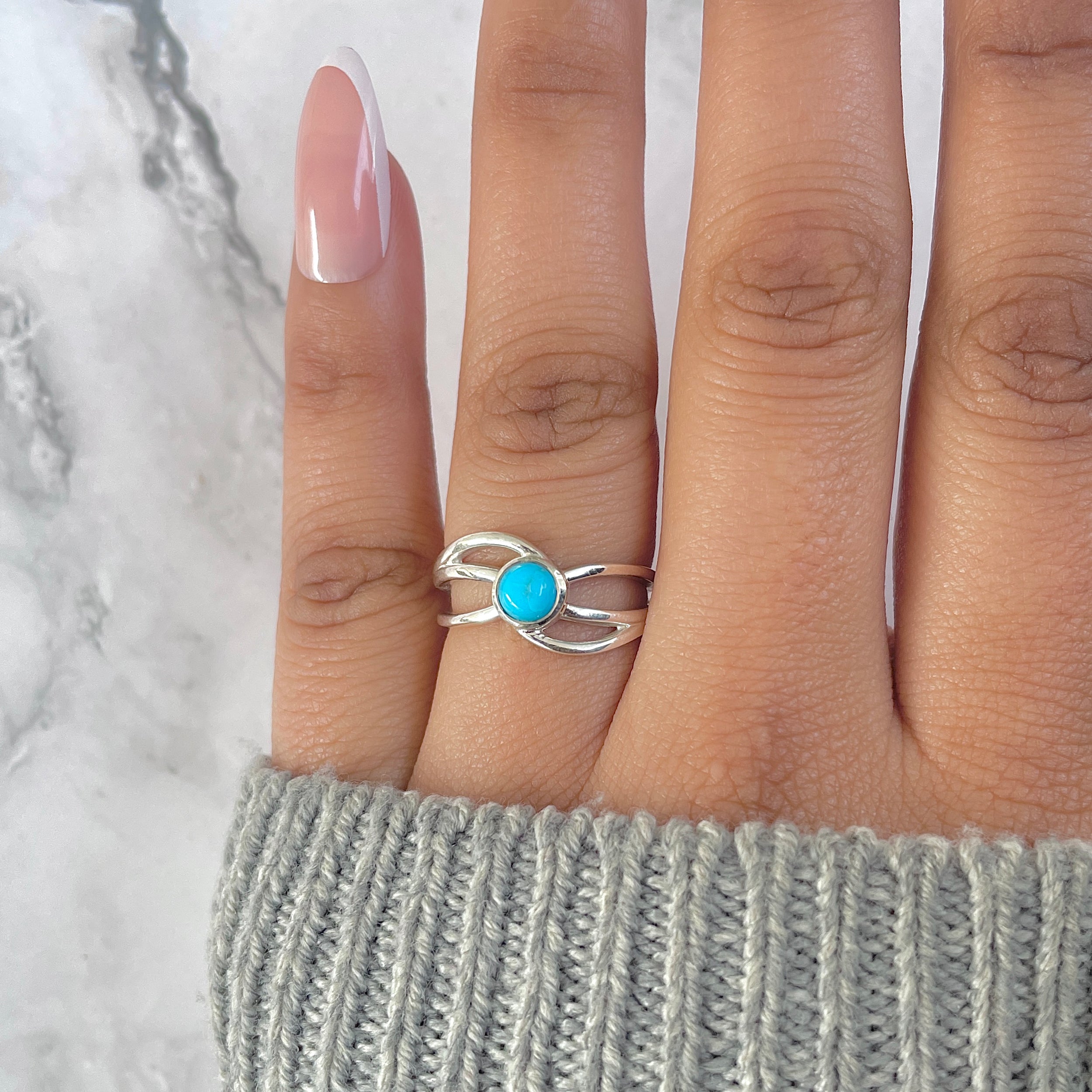 Turquoise Ring-(TRQ-RDR-1603.)