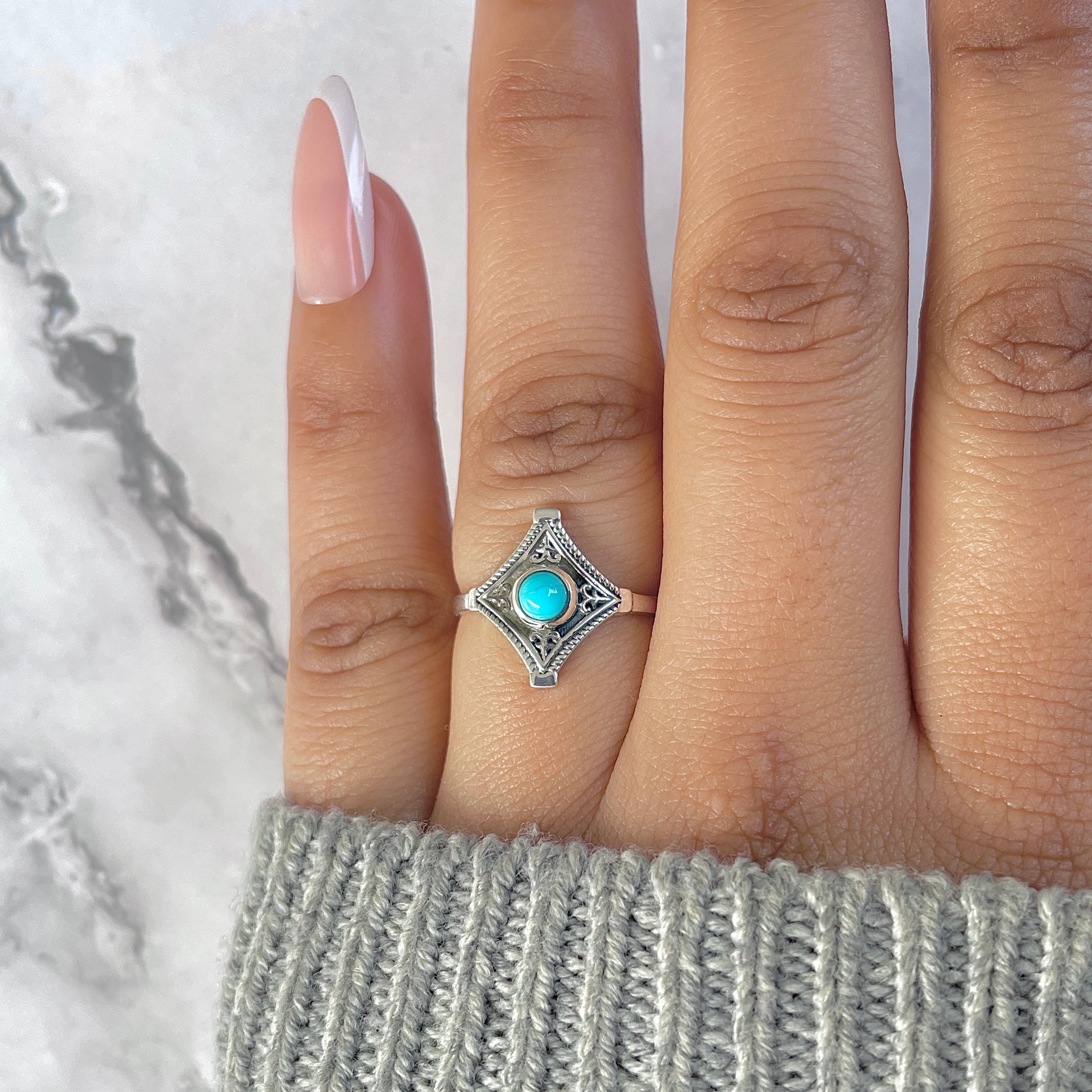 Turquoise Ring-(TRQ-RDR-750.)