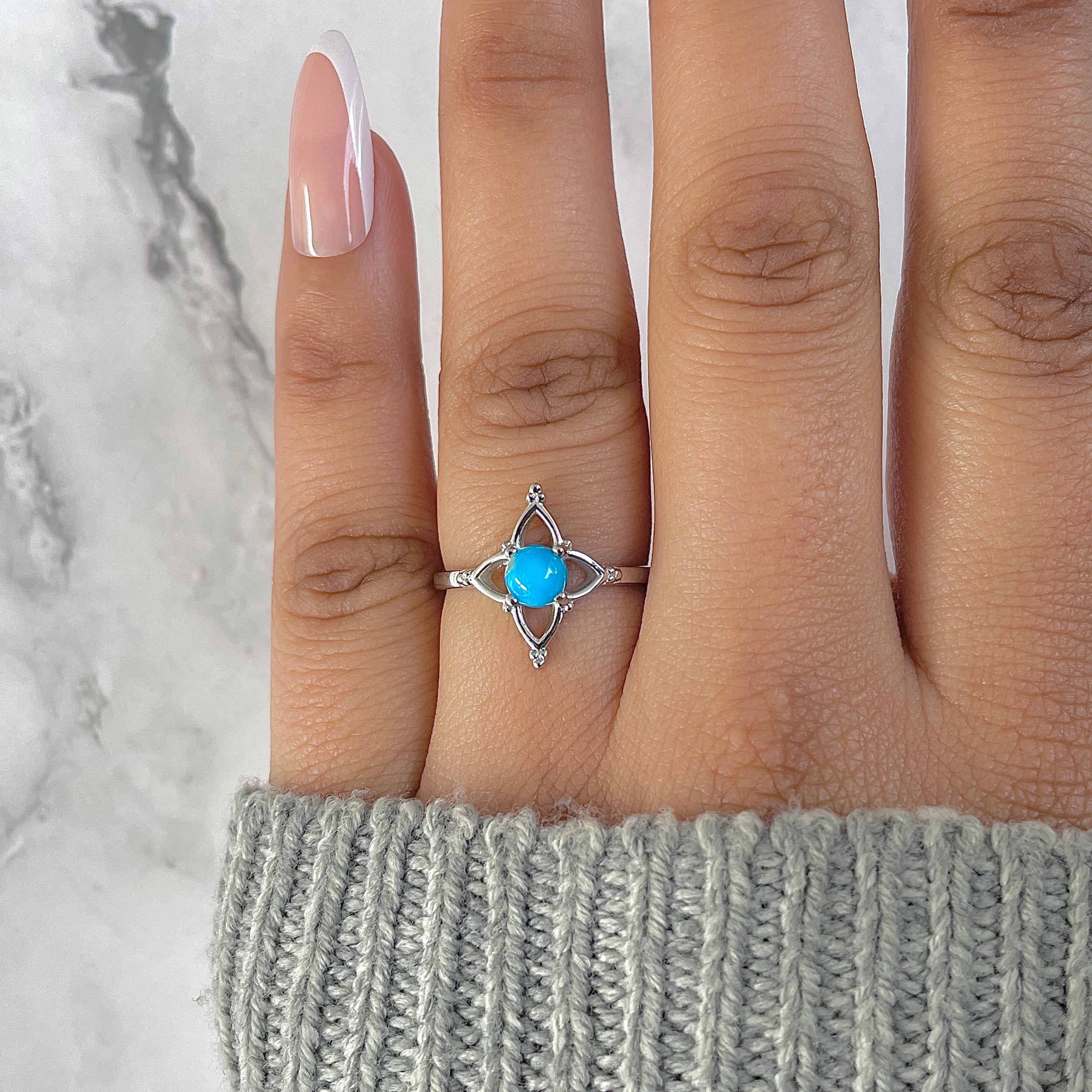 Turquoise Ring-(TRQ-RDR-753.)