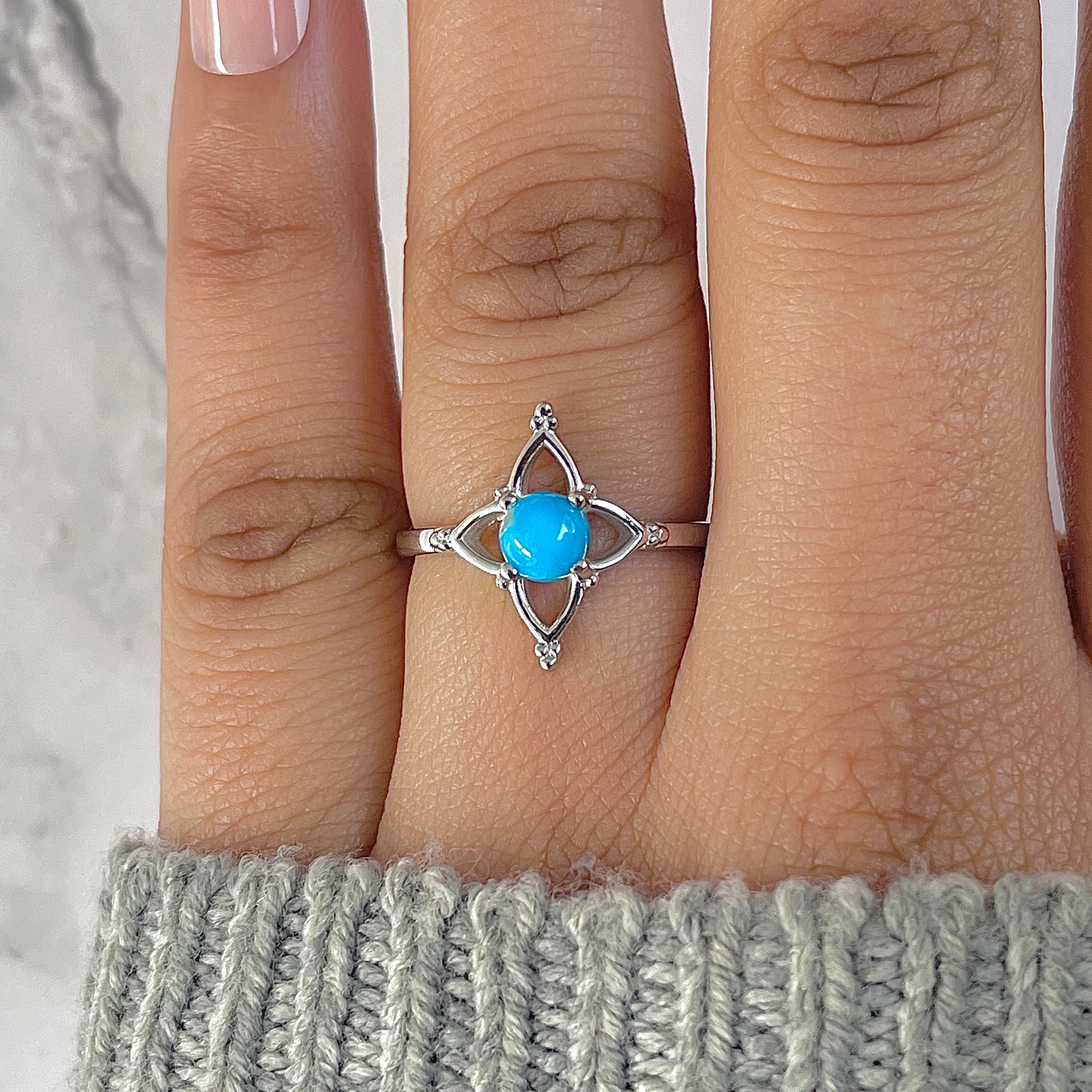 Turquoise Ring-(TRQ-RDR-753.)
