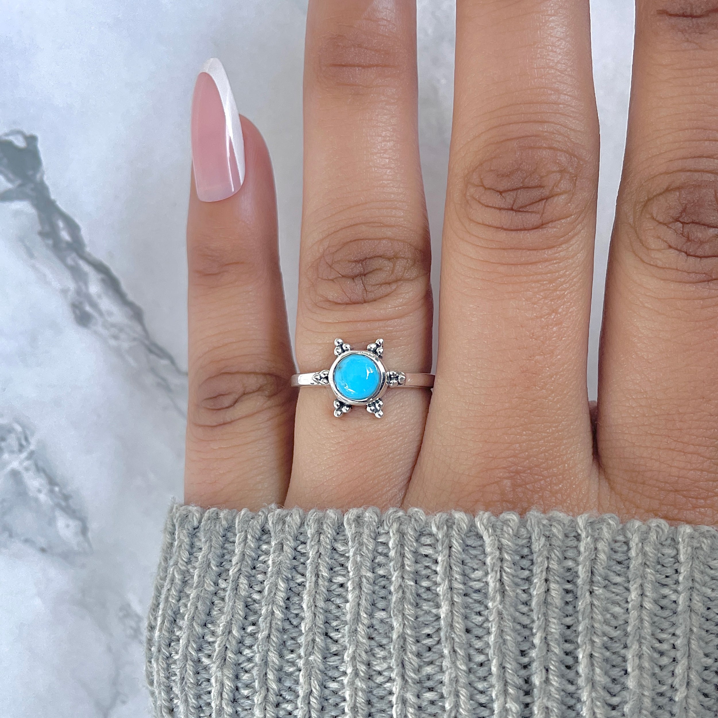 Turquoise Ring-(TRQ-RDR-759.)