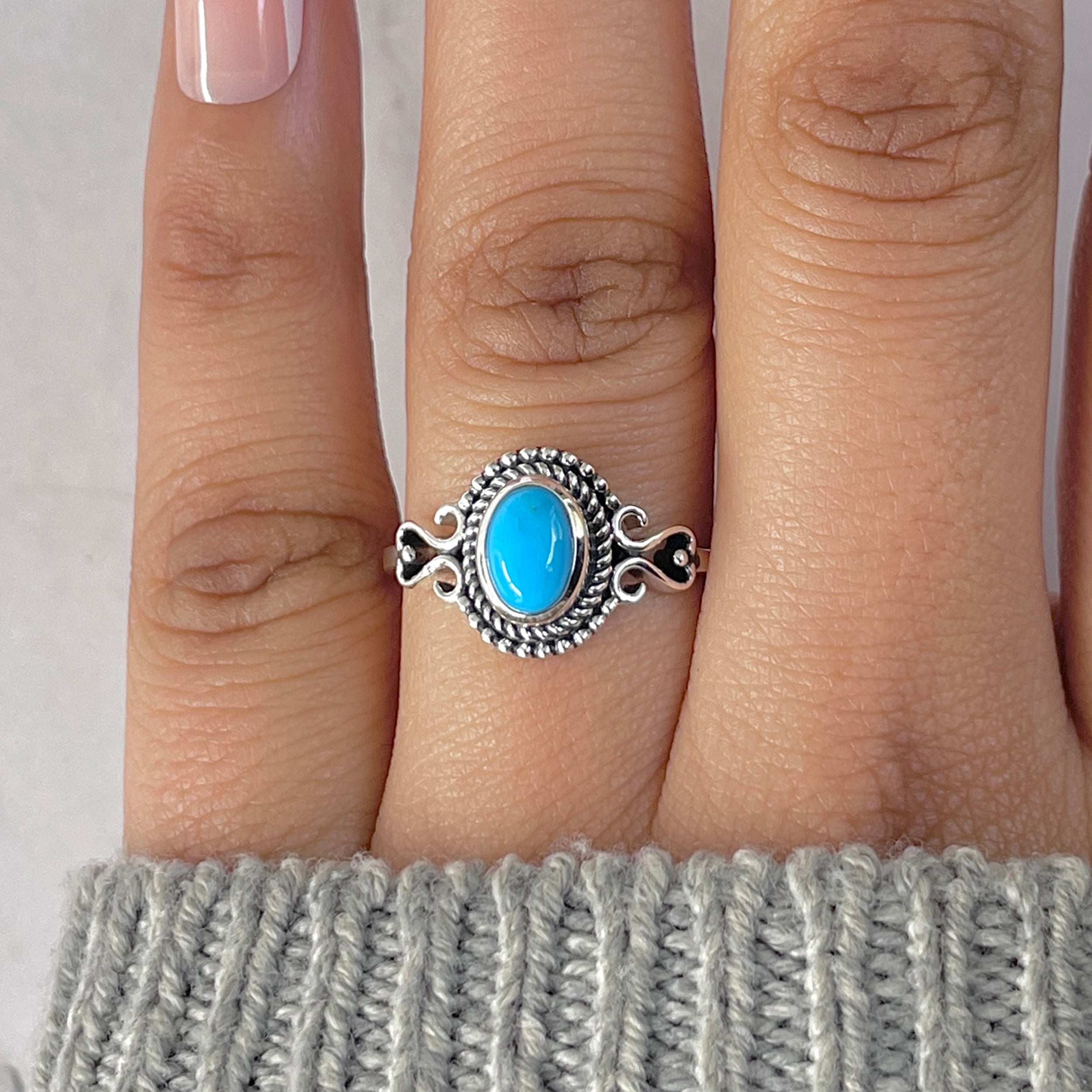 Turquoise Ring-(TRQ-RDR-762.)