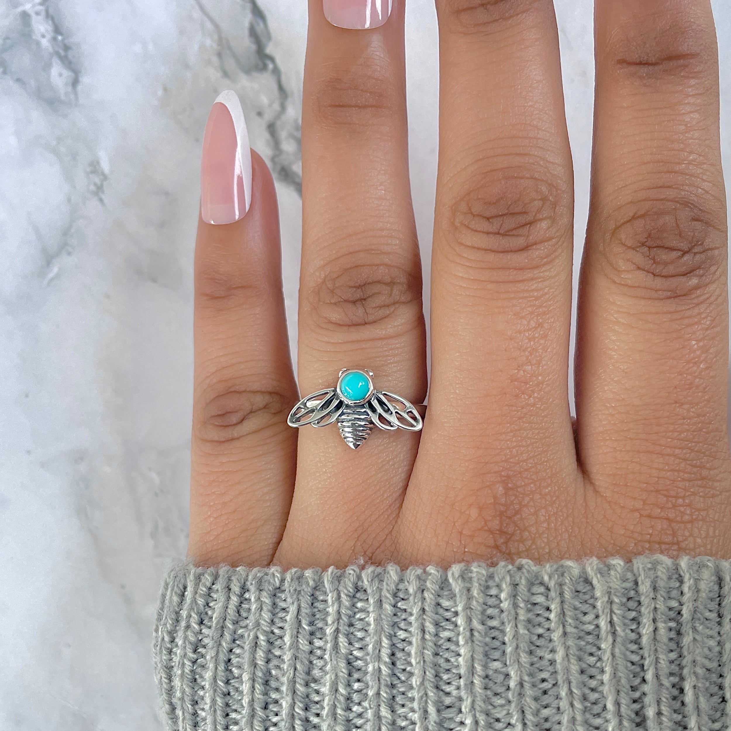 Turquoise Ring-(TRQ-RDR-77.)