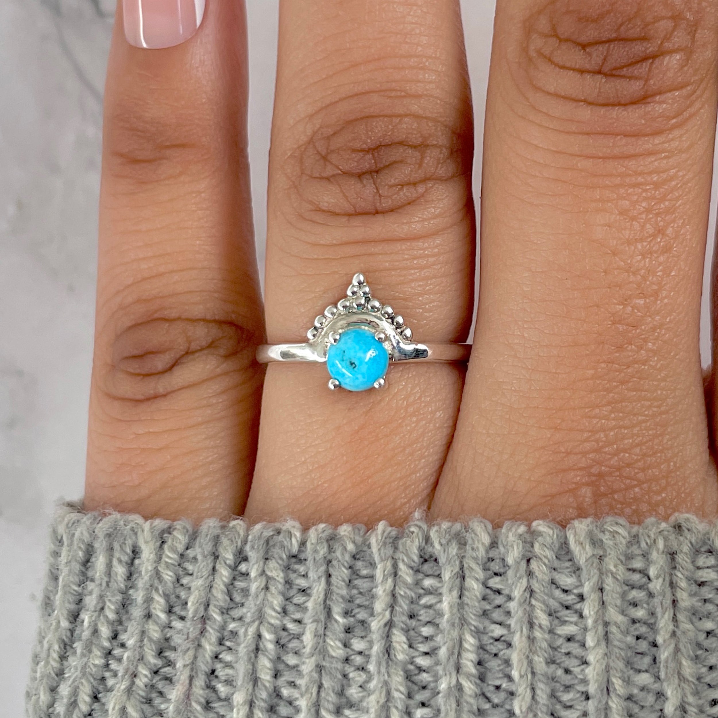 Turquoise Ring-(TRQ-RDR-789.)