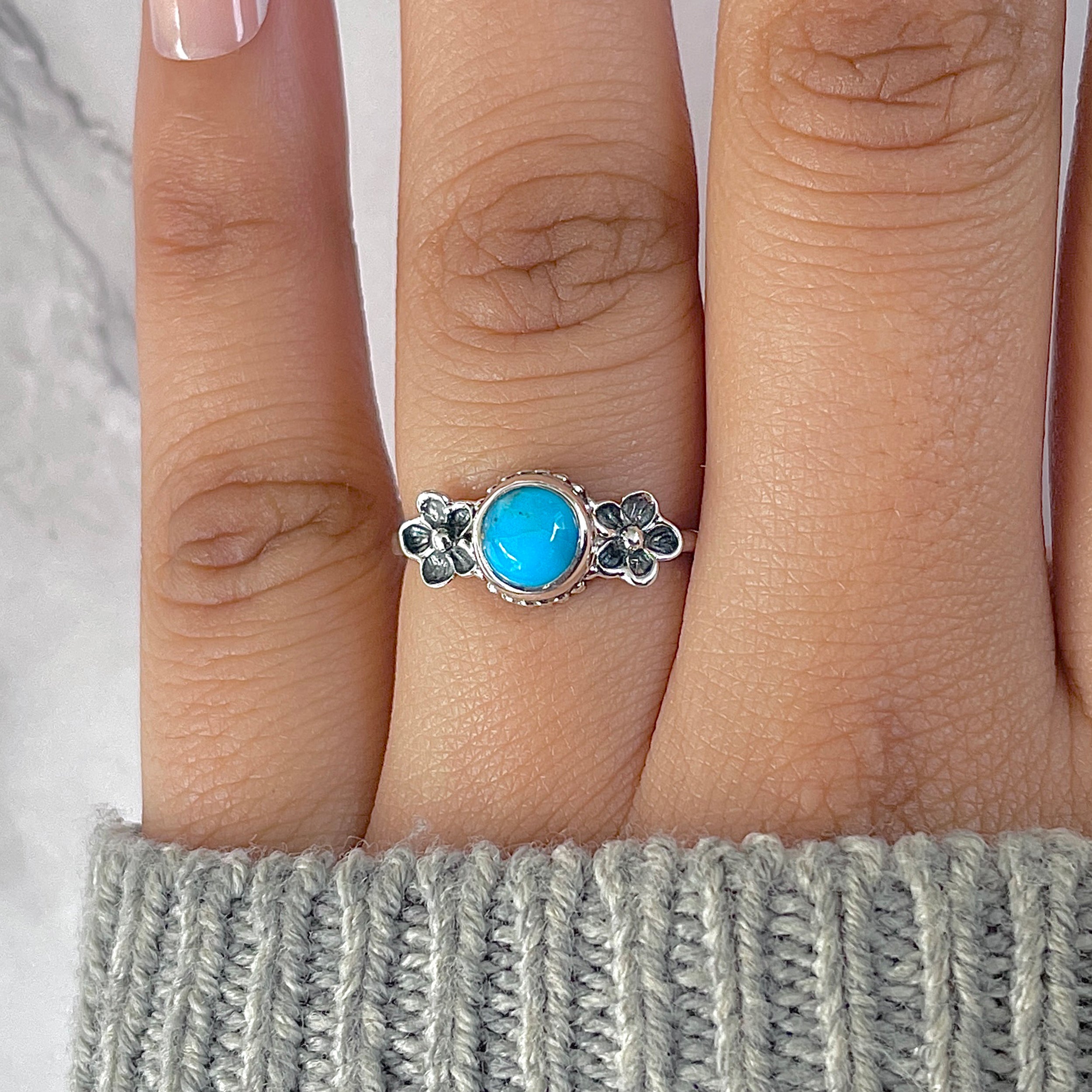 Turquoise Ring-(TRQ-RDR-80.)