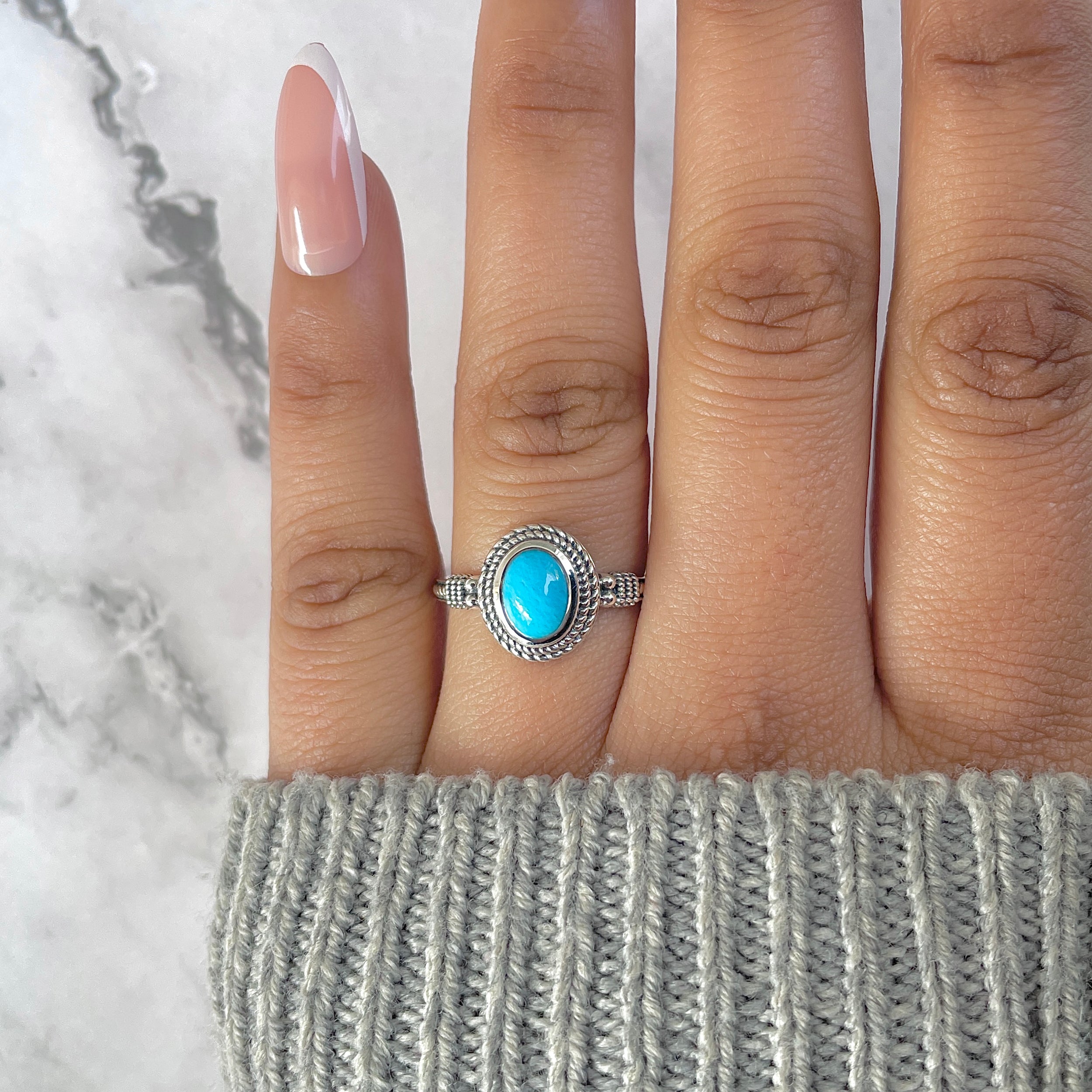 Turquoise Ring-(TRQ-RDR-814.)