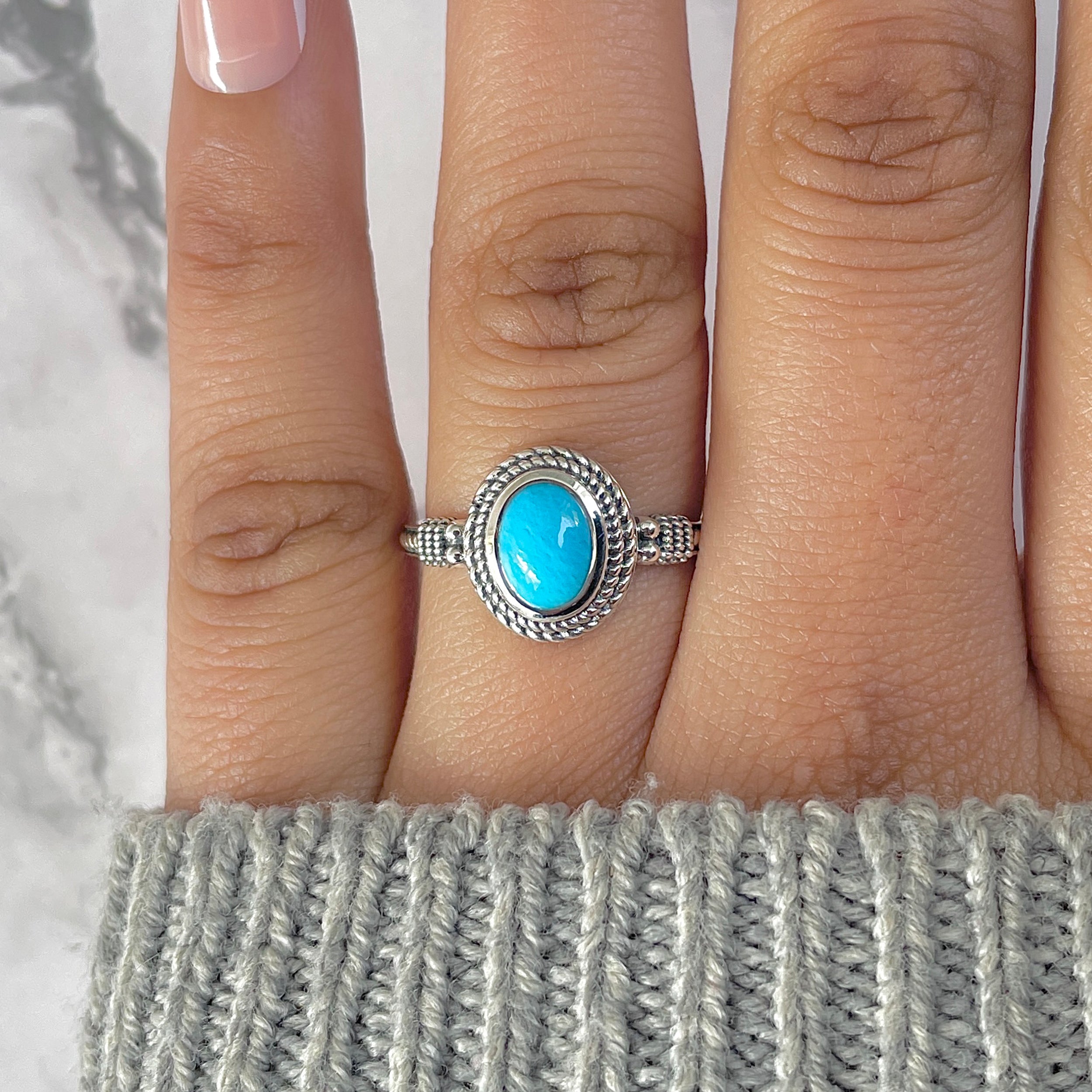Turquoise Ring-(TRQ-RDR-814.)