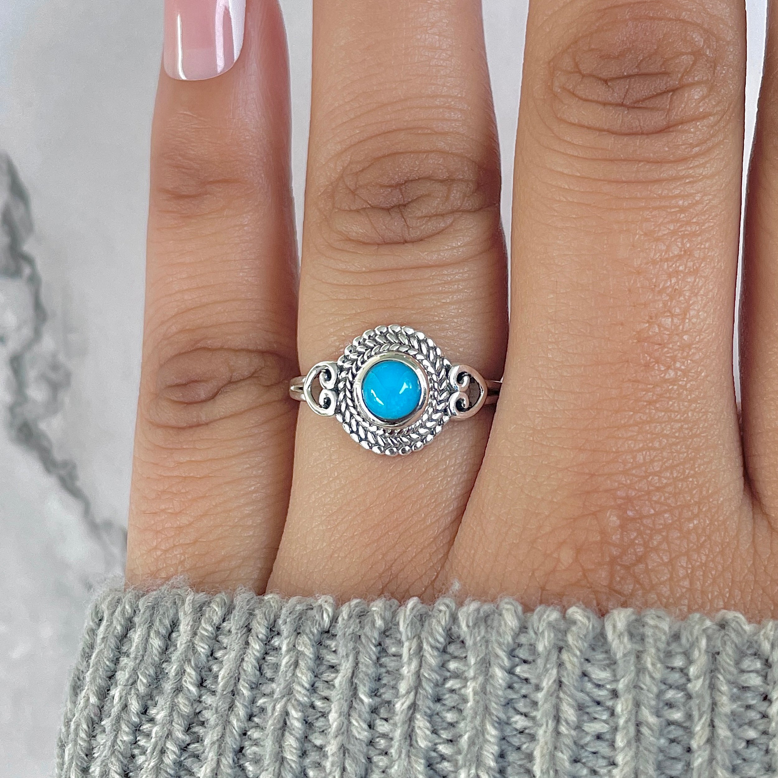 Turquoise Ring-(TRQ-RDR-825.)