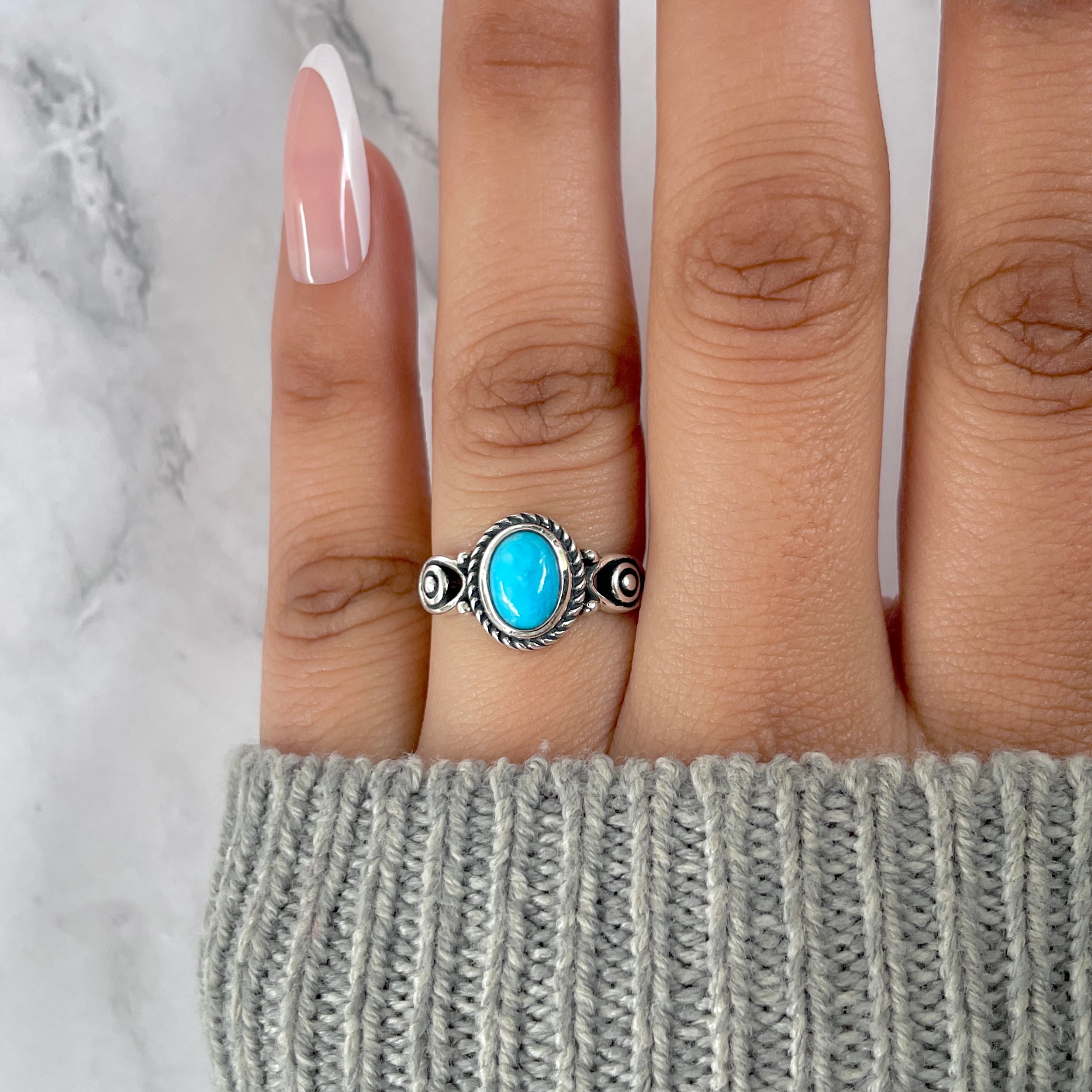 Turquoise Ring-(TRQ-RDR-835.)