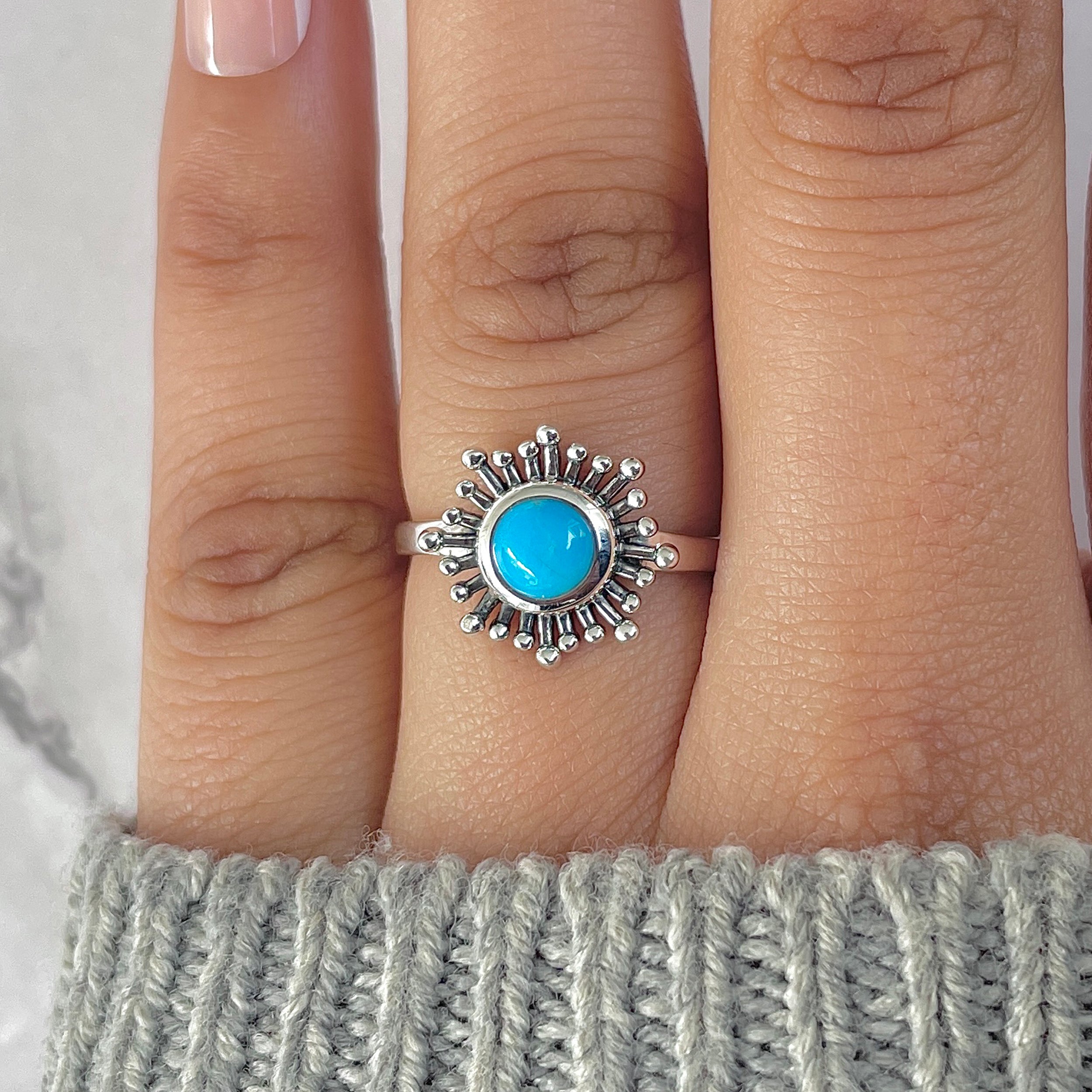 Turquoise Ring-(TRQ-RDR-842.)