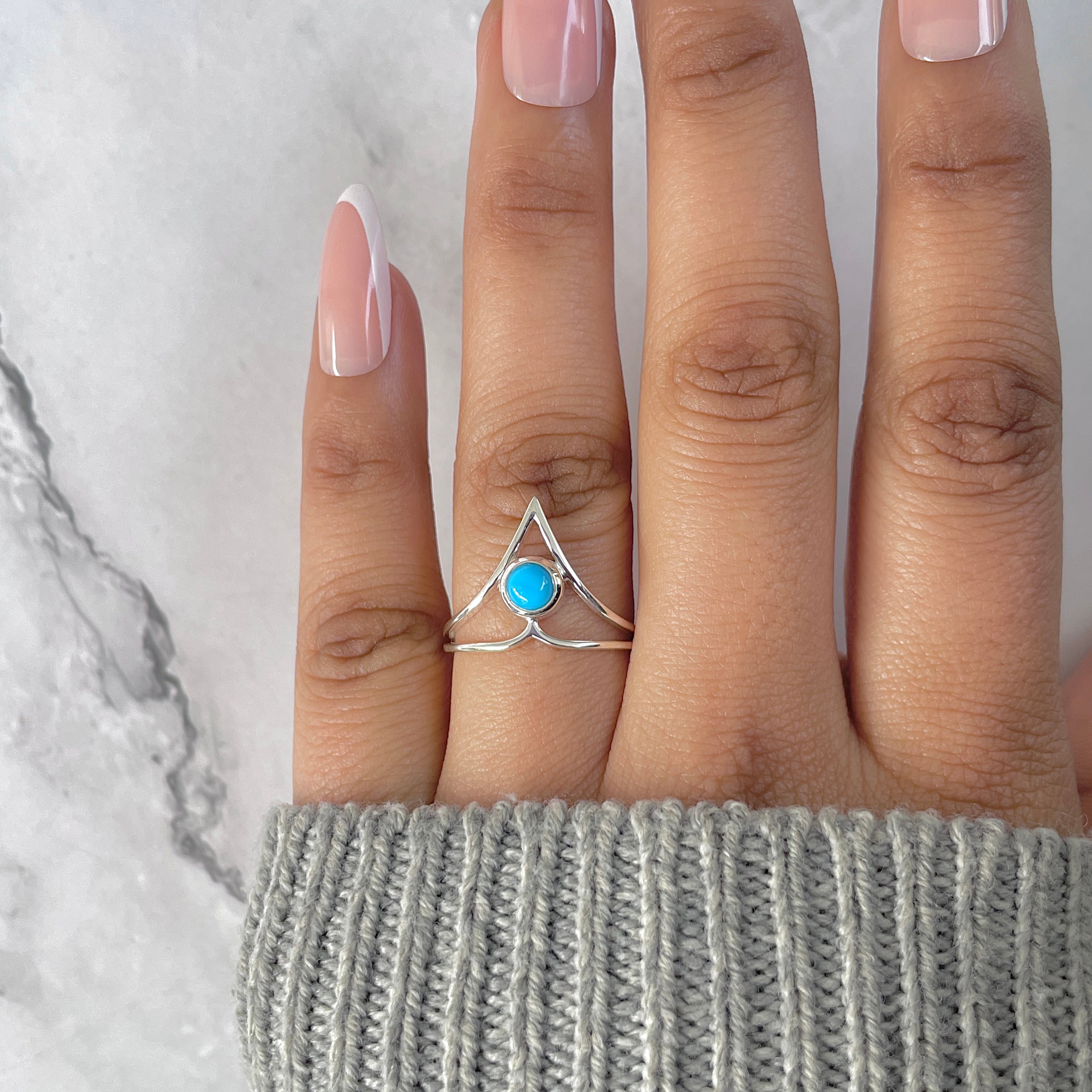 Turquoise Ring-(TRQ-RDR-843.)