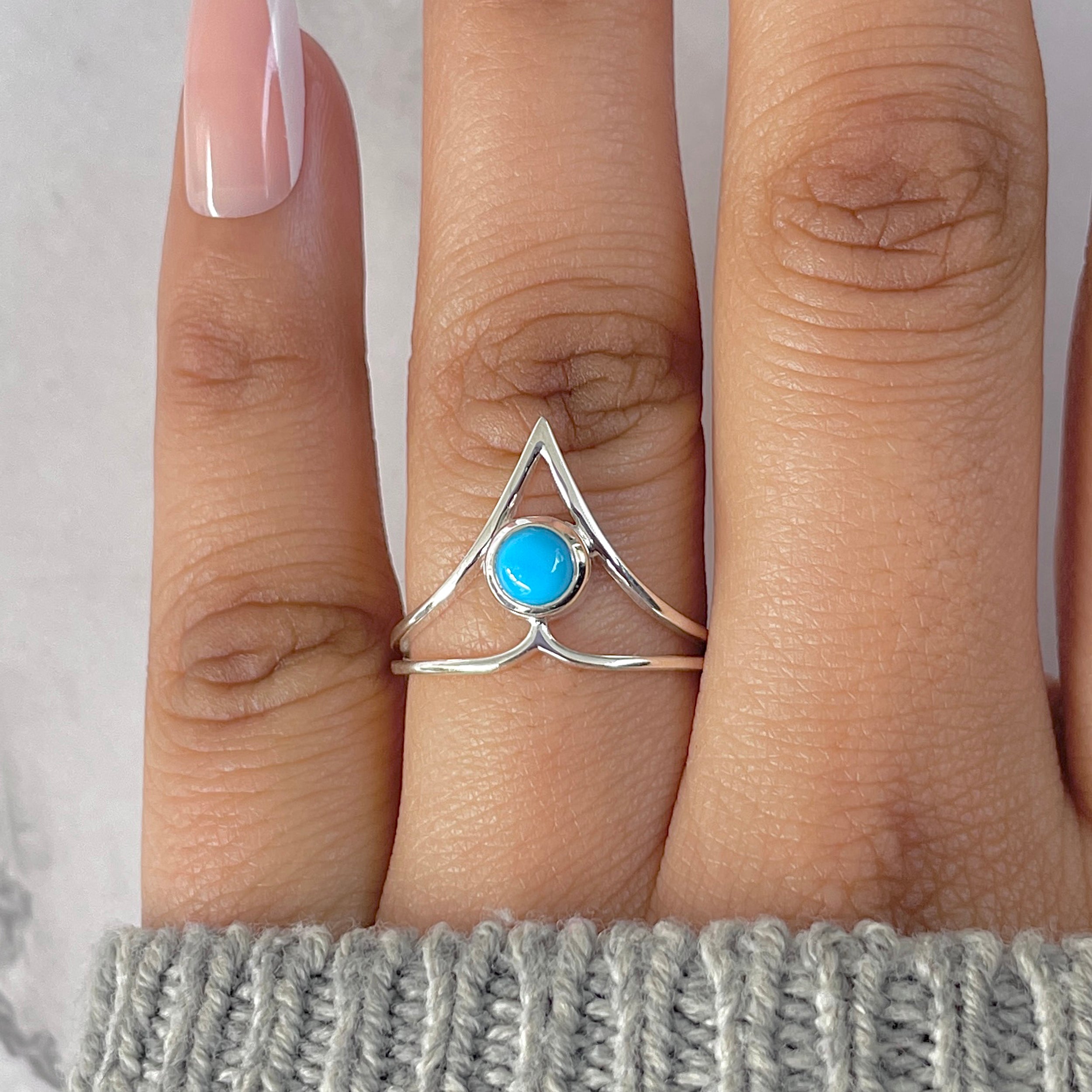 Turquoise Ring-(TRQ-RDR-843.)