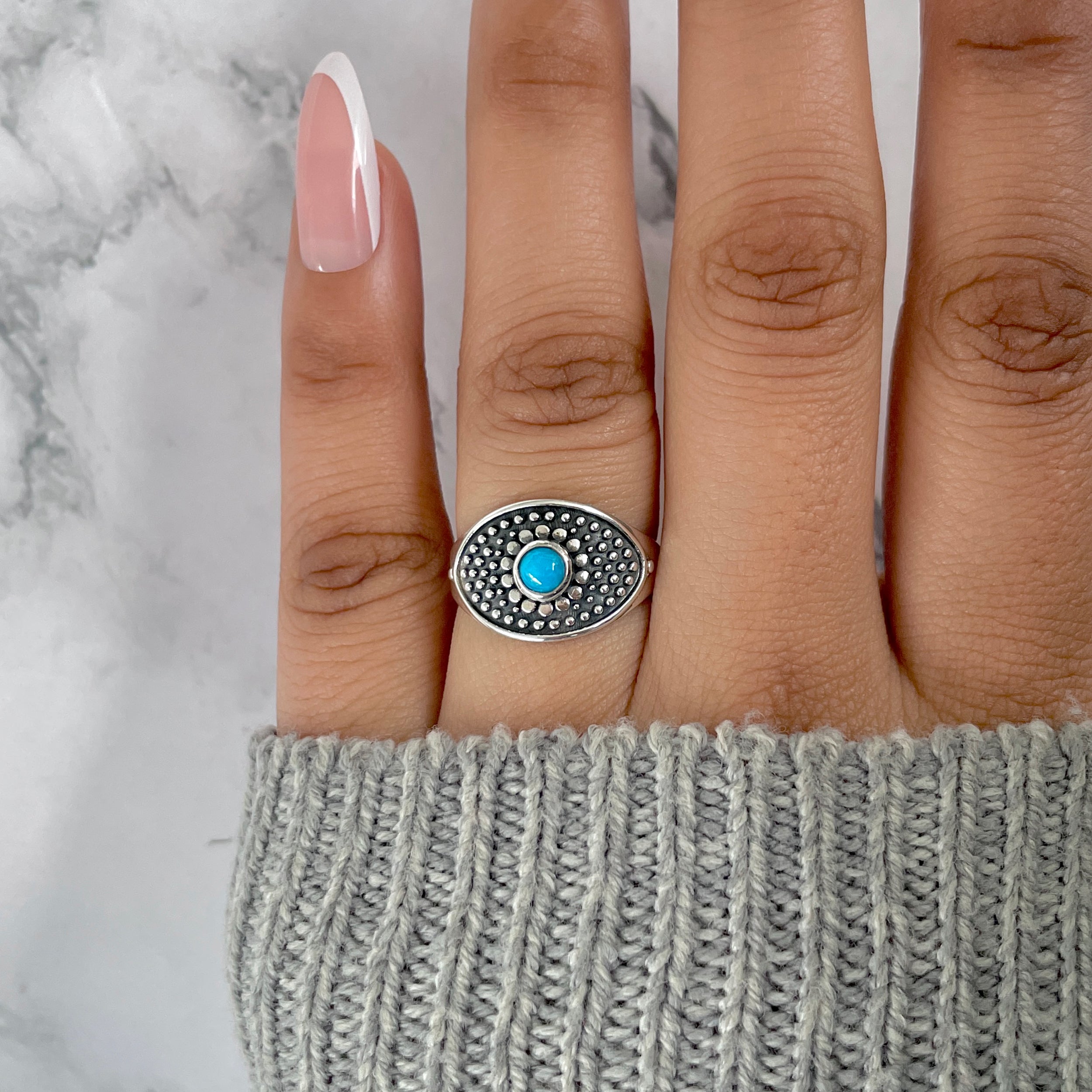 Turquoise Ring-(TRQ-RDR-997.)