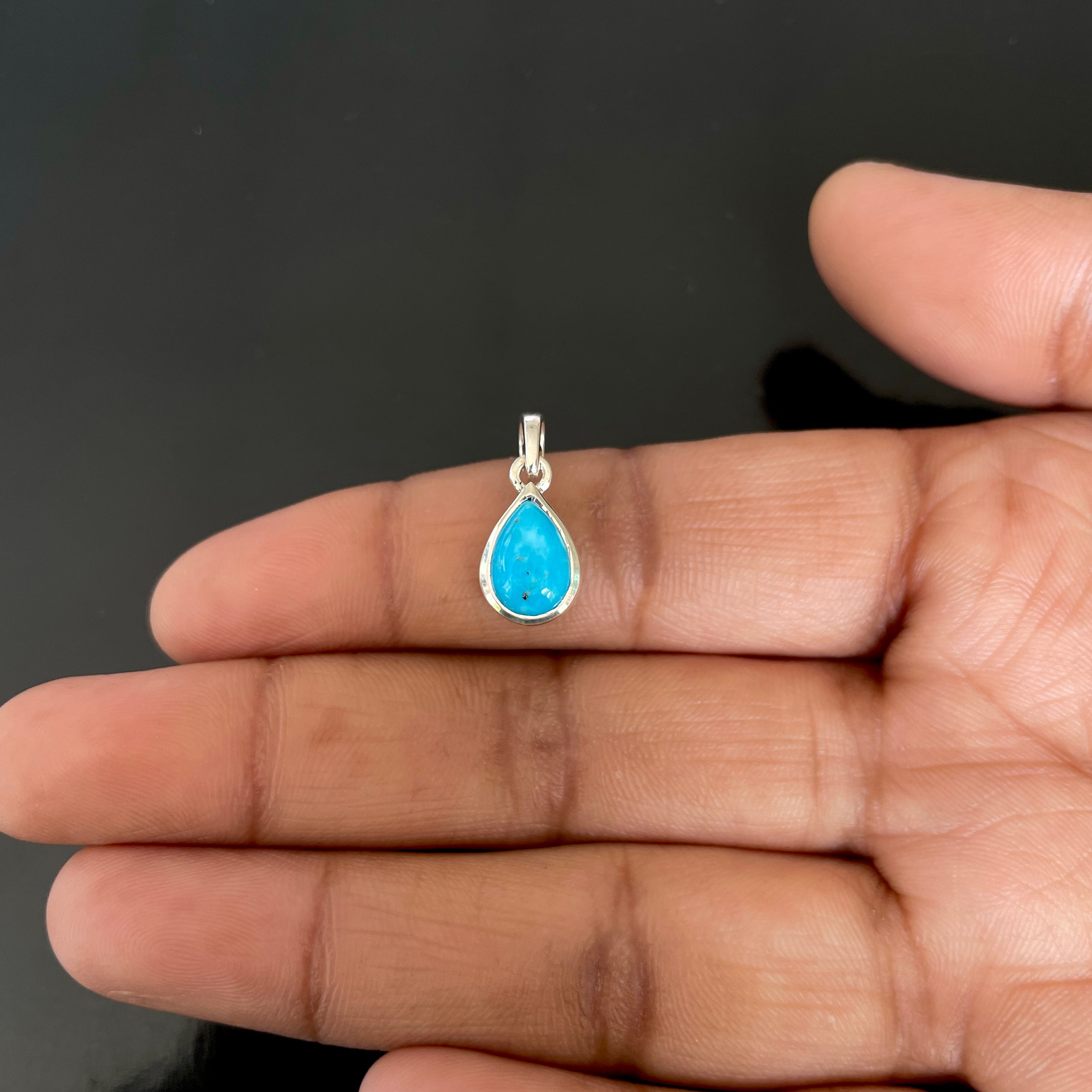 Turquoise Pendant-(TRQ-RDP-944.)