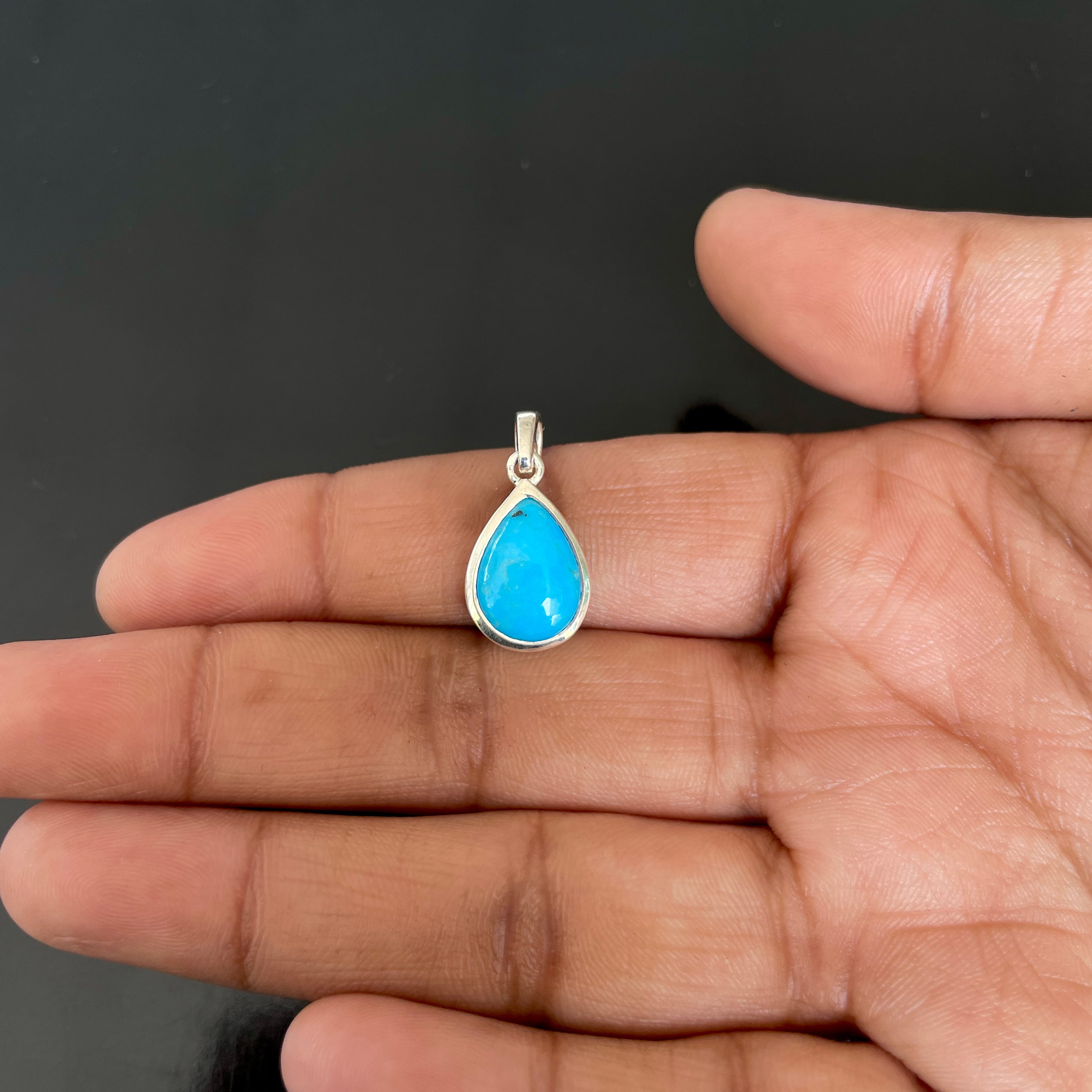 Turquoise Pendant-(TRQ-RDP-947.)