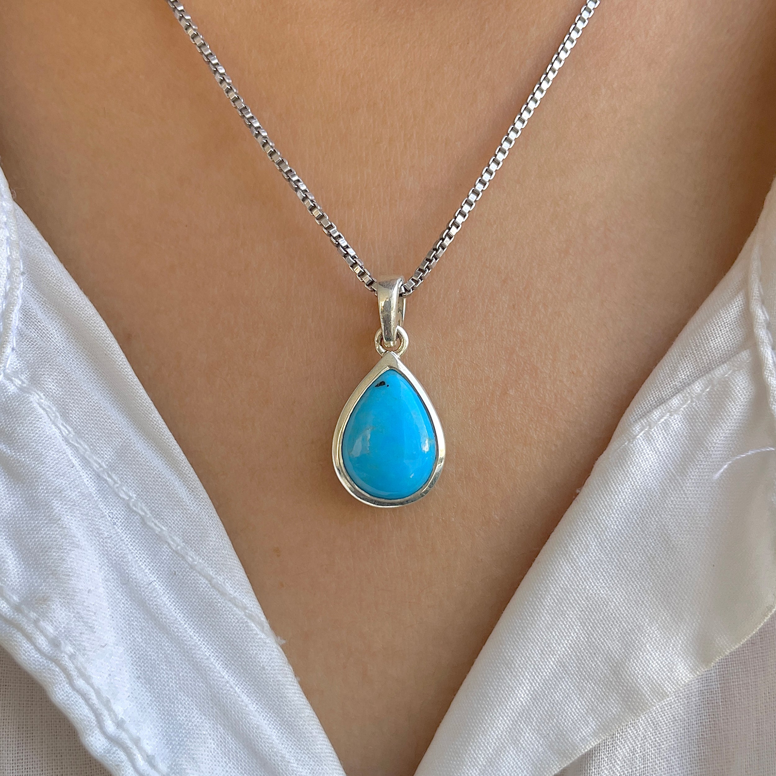 Turquoise Pendant-(TRQ-RDP-947.)