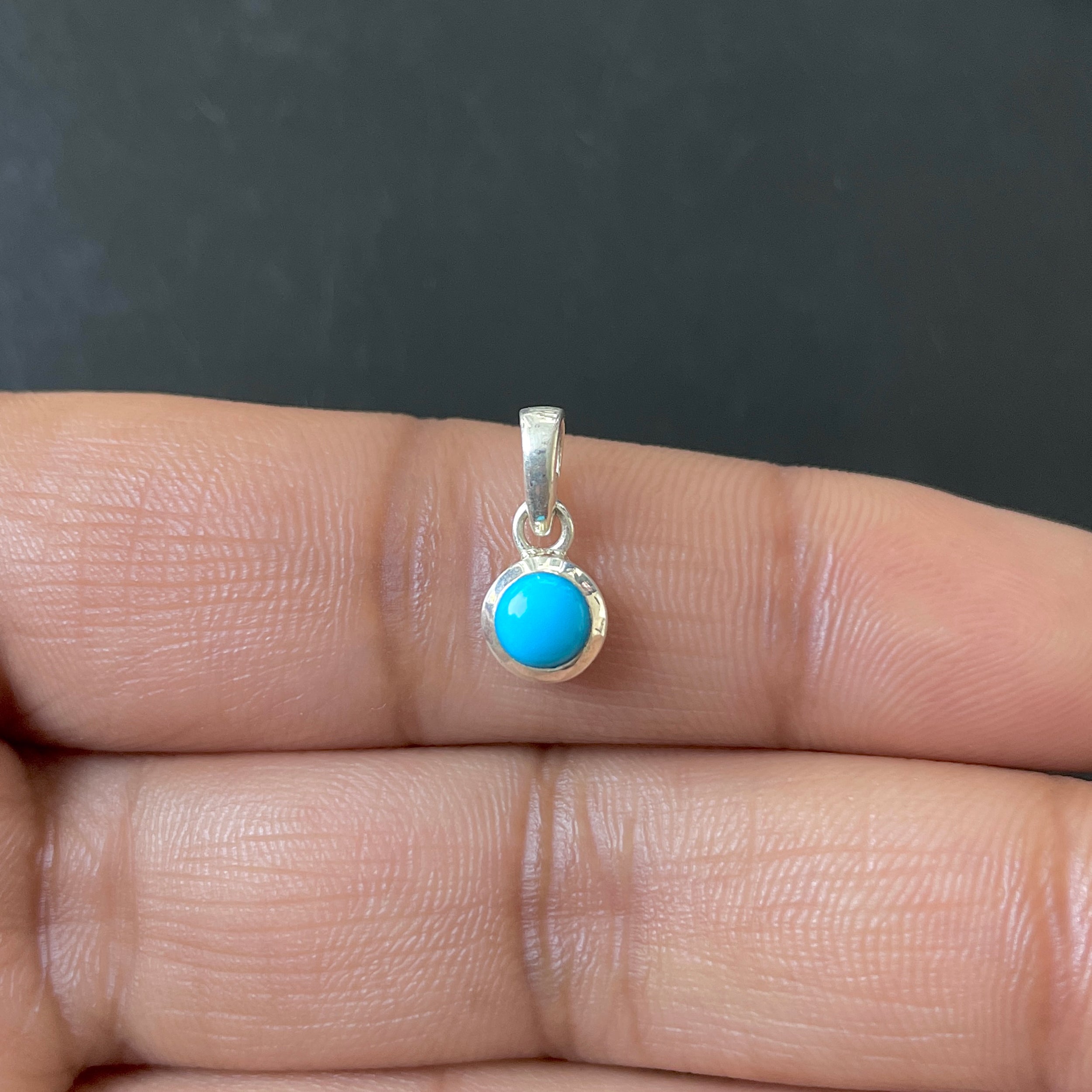 Turquoise Pendant-(TRQ-RDP-948.)