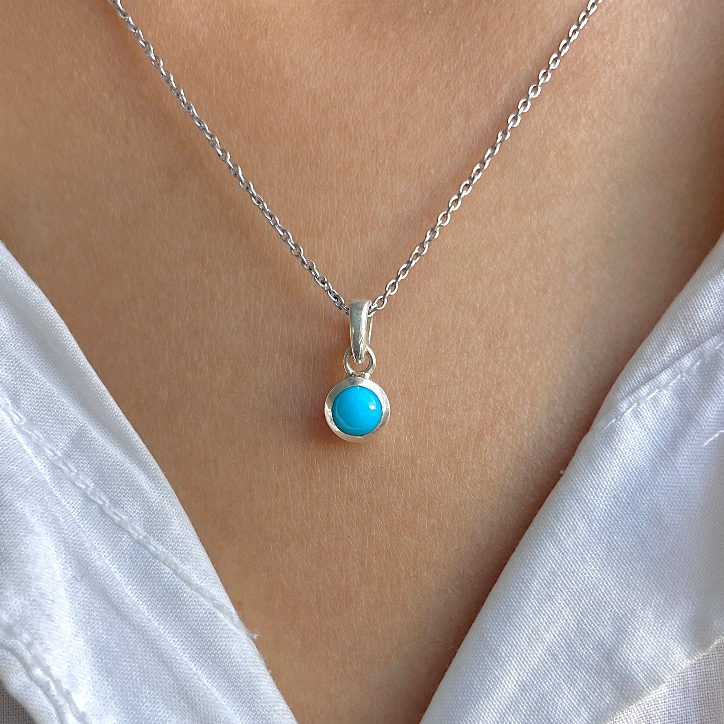 Turquoise Pendant-(TRQ-RDP-948.)