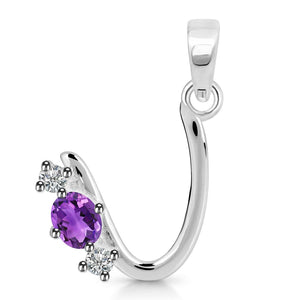 amethyst-white-topaz-alphabet-u-pendant-amt-rda-73