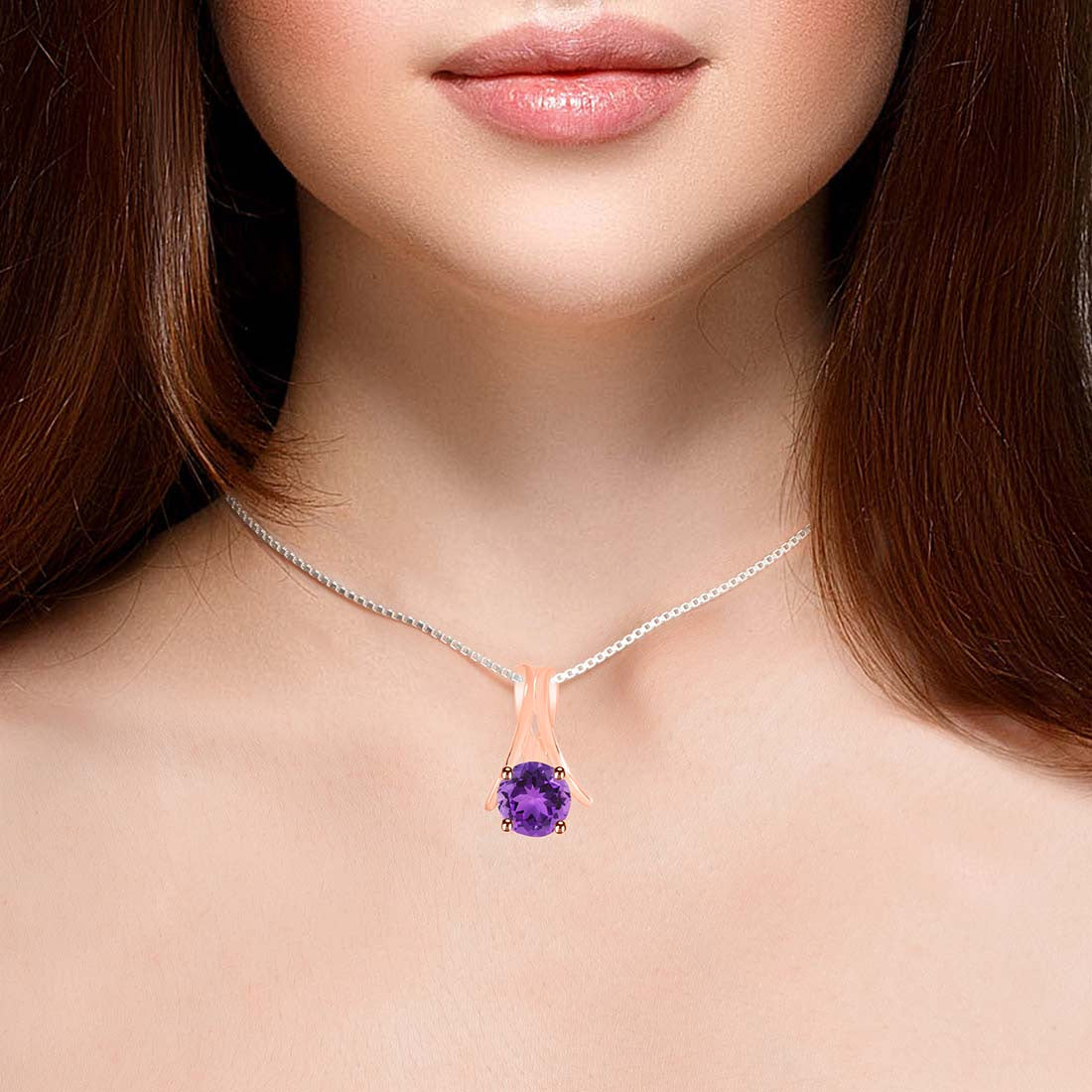 Amethyst Pendant-(AMT-RDP-213.)