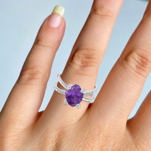 amethyst-raw-crystal-white-topaz-ring-amt-rr-382