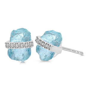 aquamarine-raw-crystal-white-topaz-stud-earring-aqm-re-381