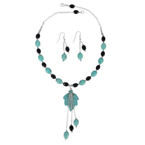 turquoise-black-spinel-beaded-jewelry-set-bdd-12-1651