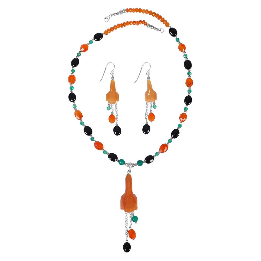 carnelian-black-spinel-beaded-jewelry-set-bdd-12-1653