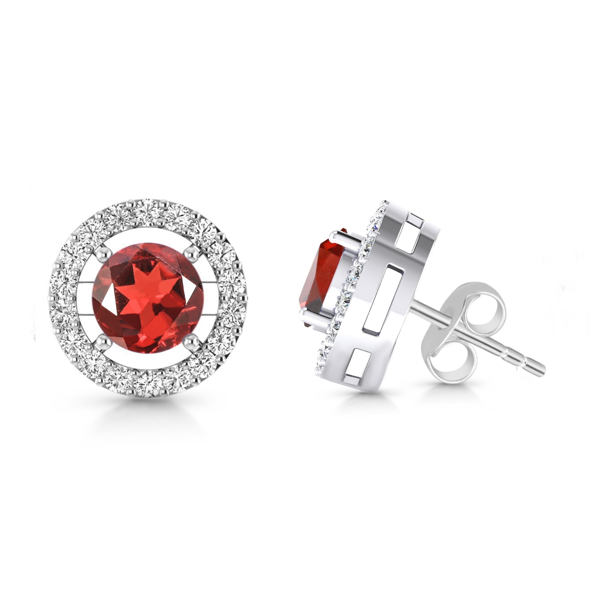 garnet-earring-gar-rde-1003