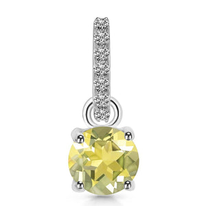 lemon-quartz-white-topaz-pendant-lem-rdp-549-cz-loop