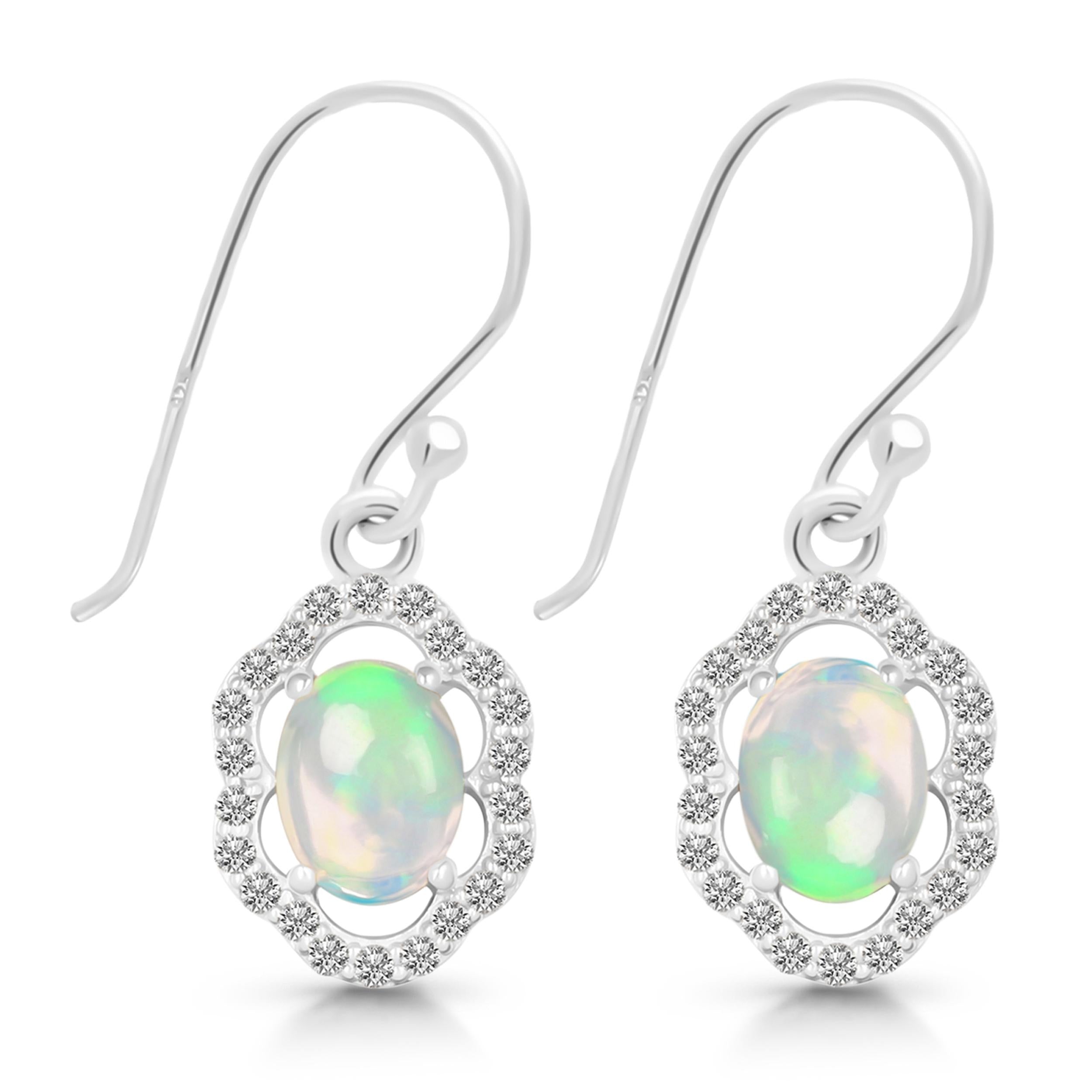 Opal Jewelry Set-(OPL-RDB-68-RDN-78-RDE-694.)