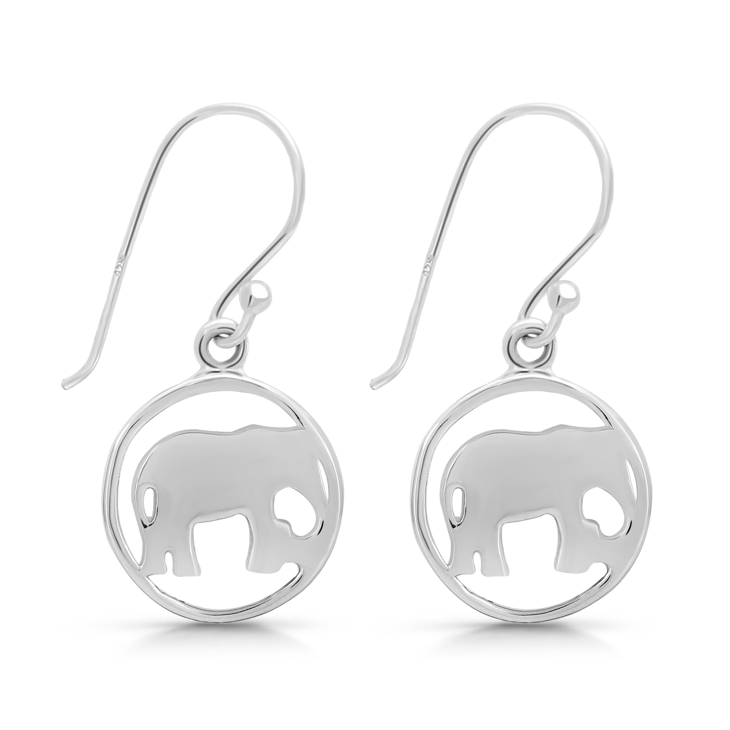 elephant-plain-silver-earring-ps-rde-534